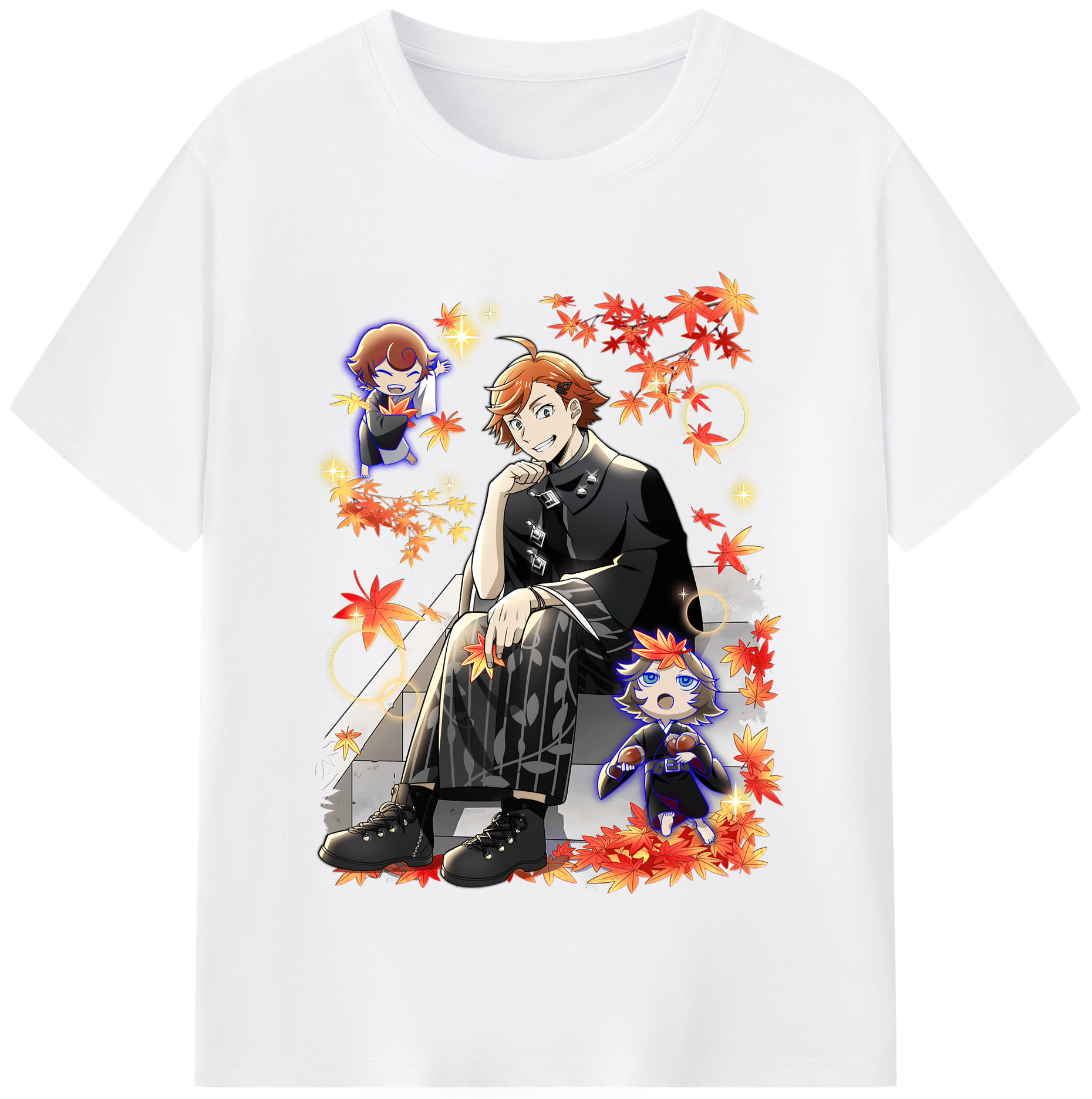 （画像用） 文豪ストレイドッグス Bungo Stray Dogs 綿100％半袖Tシャツ（フロントプリント）