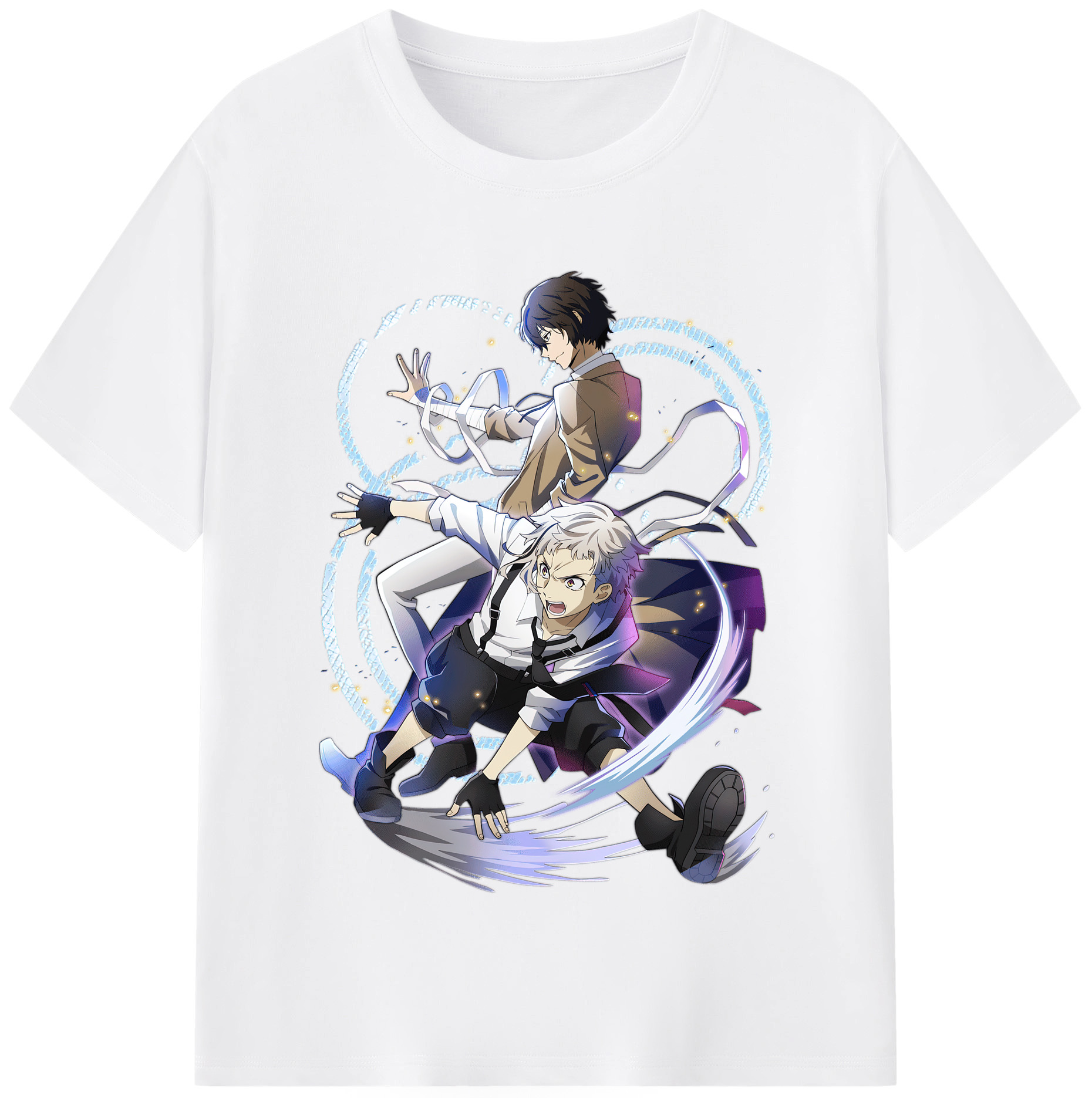 （画像用） 文豪ストレイドッグス Bungo Stray Dogs 綿100％半袖Tシャツ（フロントプリント）