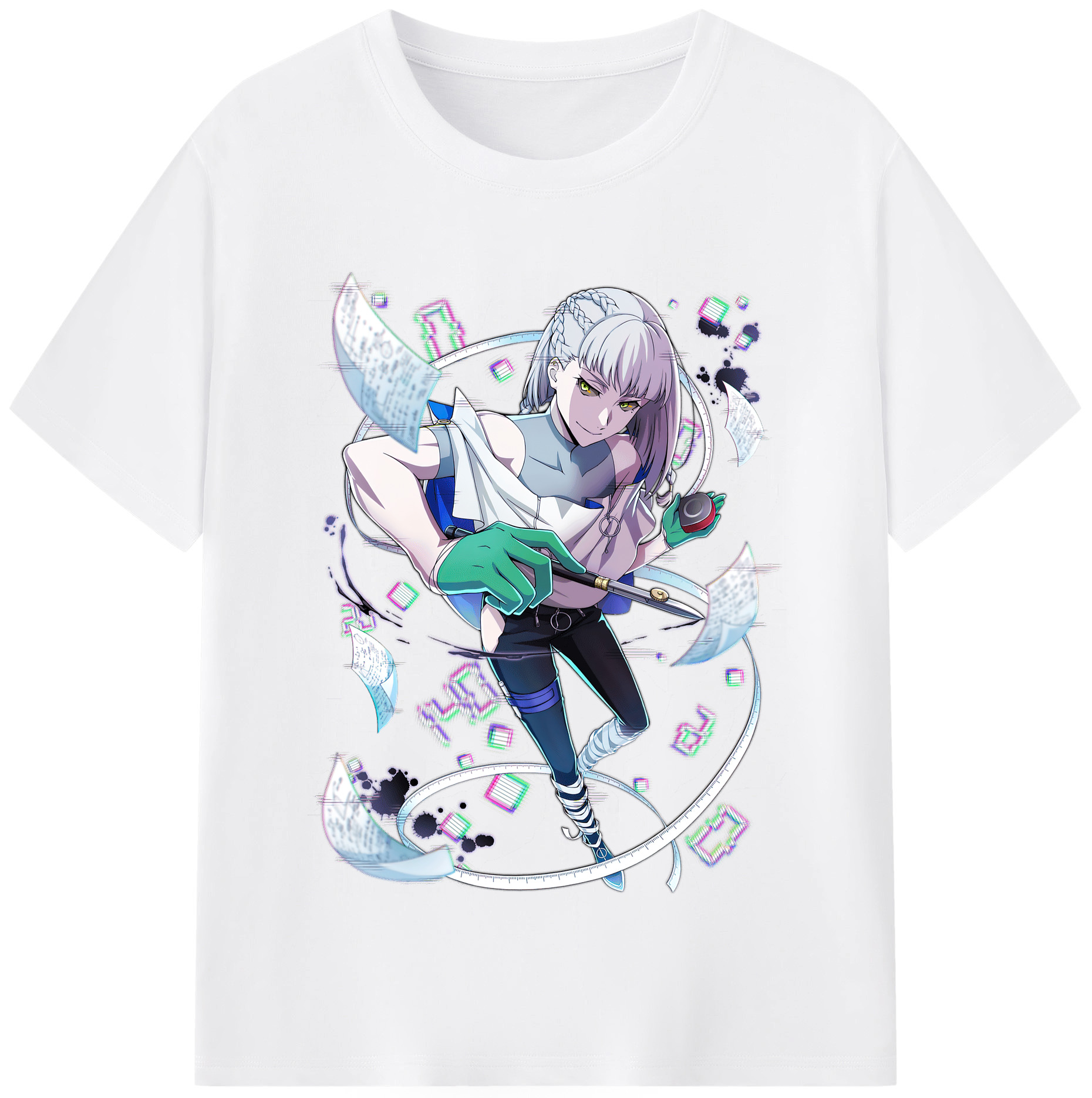 （画像用） 文豪ストレイドッグス Bungo Stray Dogs 綿100％半袖Tシャツ（フロントプリント）