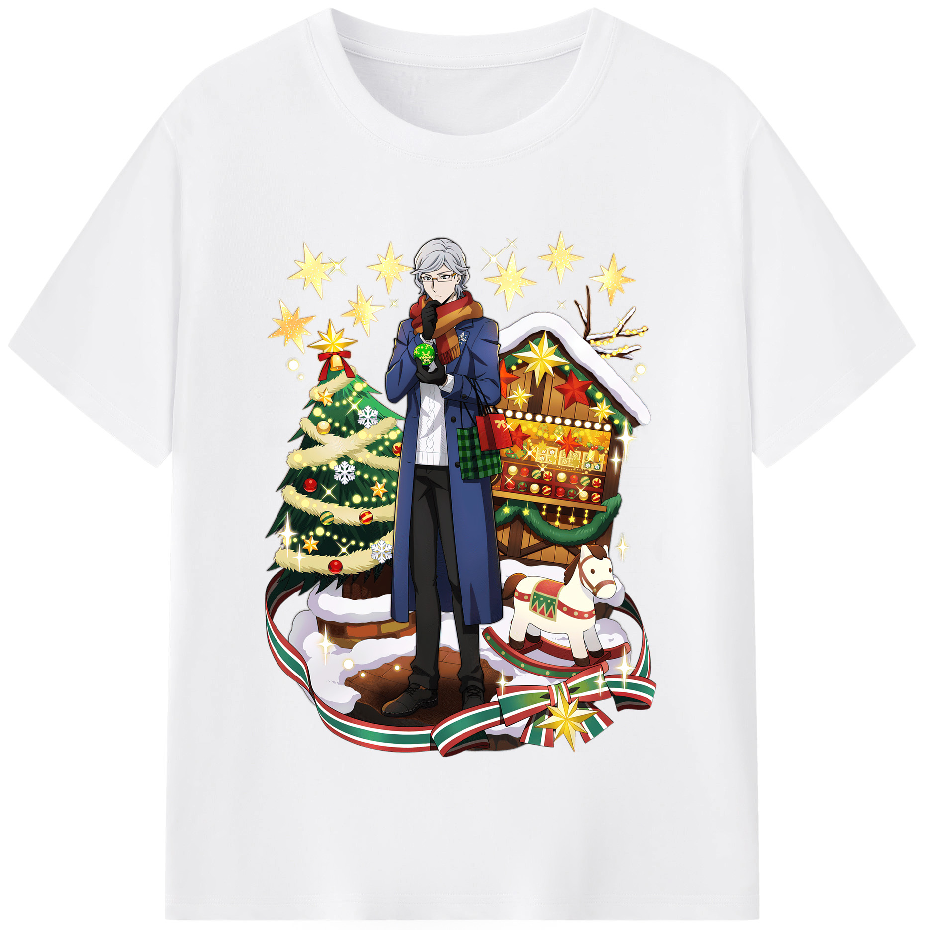 （画像用） 文豪ストレイドッグス Bungo Stray Dogs 綿100％半袖Tシャツ（フロントプリント）