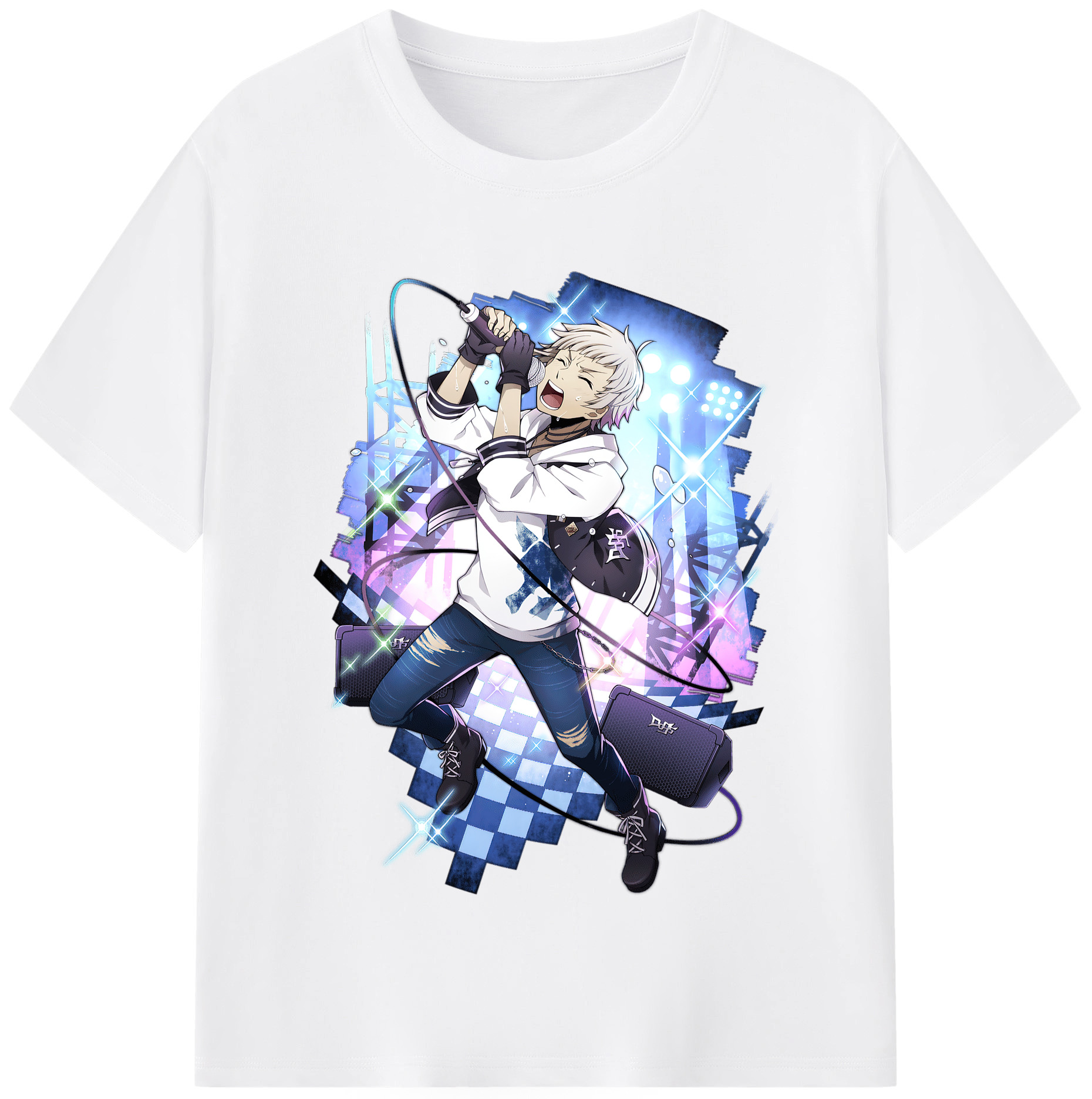 （画像用） 文豪ストレイドッグス Bungo Stray Dogs 綿100％半袖Tシャツ（フロントプリント）