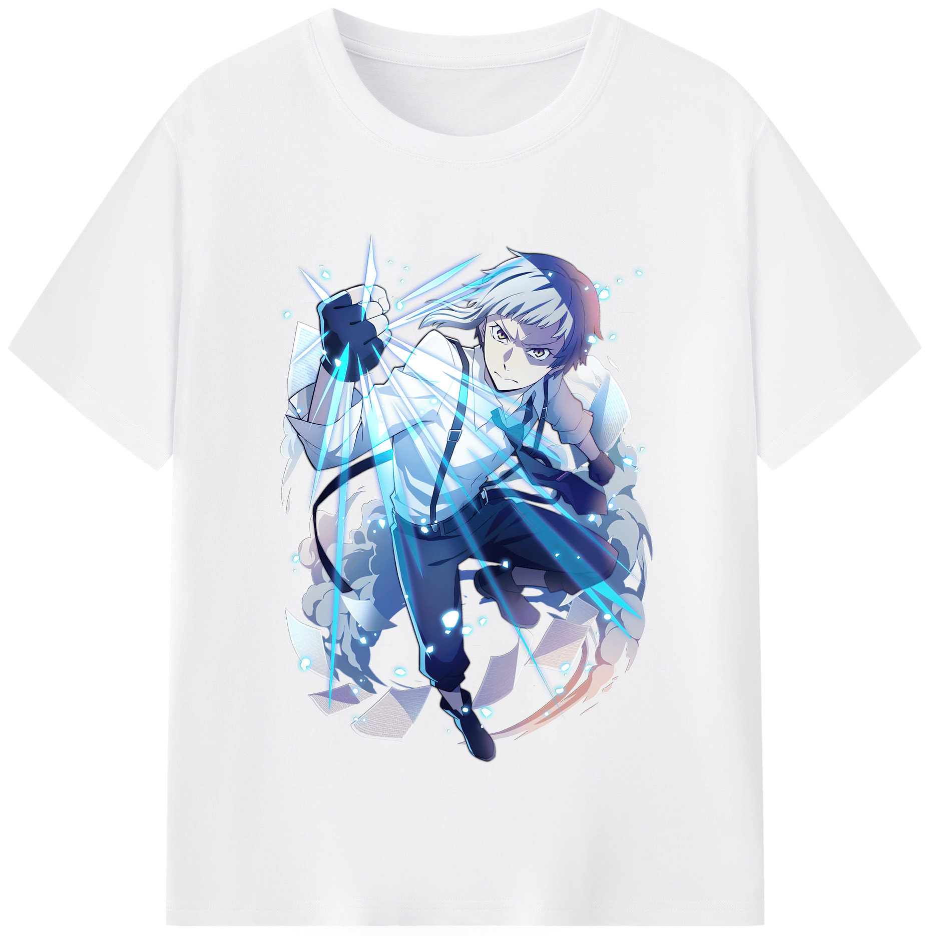 （画像用） 文豪ストレイドッグス Bungo Stray Dogs 綿100％半袖Tシャツ（フロントプリント）