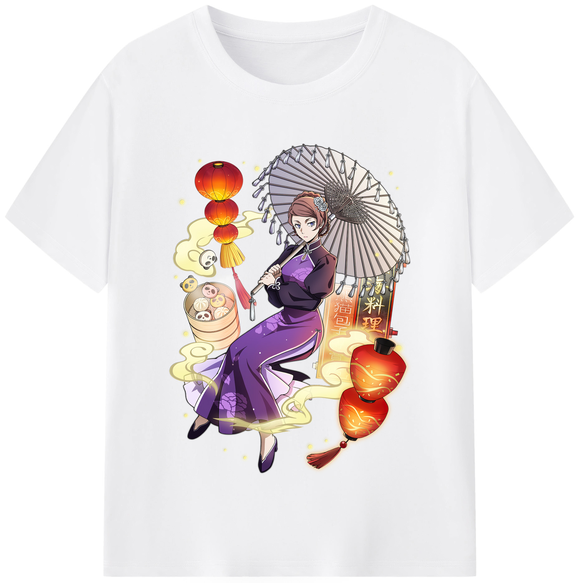 （画像用） 文豪ストレイドッグス Bungo Stray Dogs 綿100％半袖Tシャツ（フロントプリント）