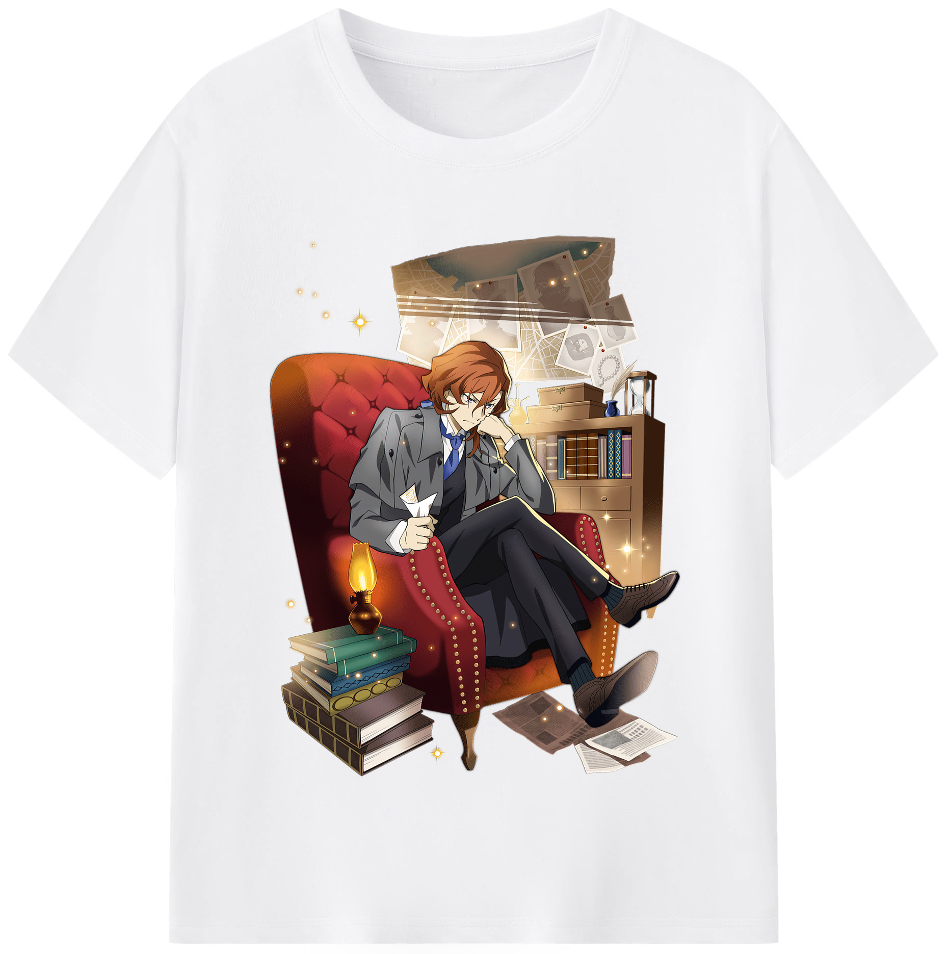 （画像用） 文豪ストレイドッグス Bungo Stray Dogs 綿100％半袖Tシャツ（フロントプリント）