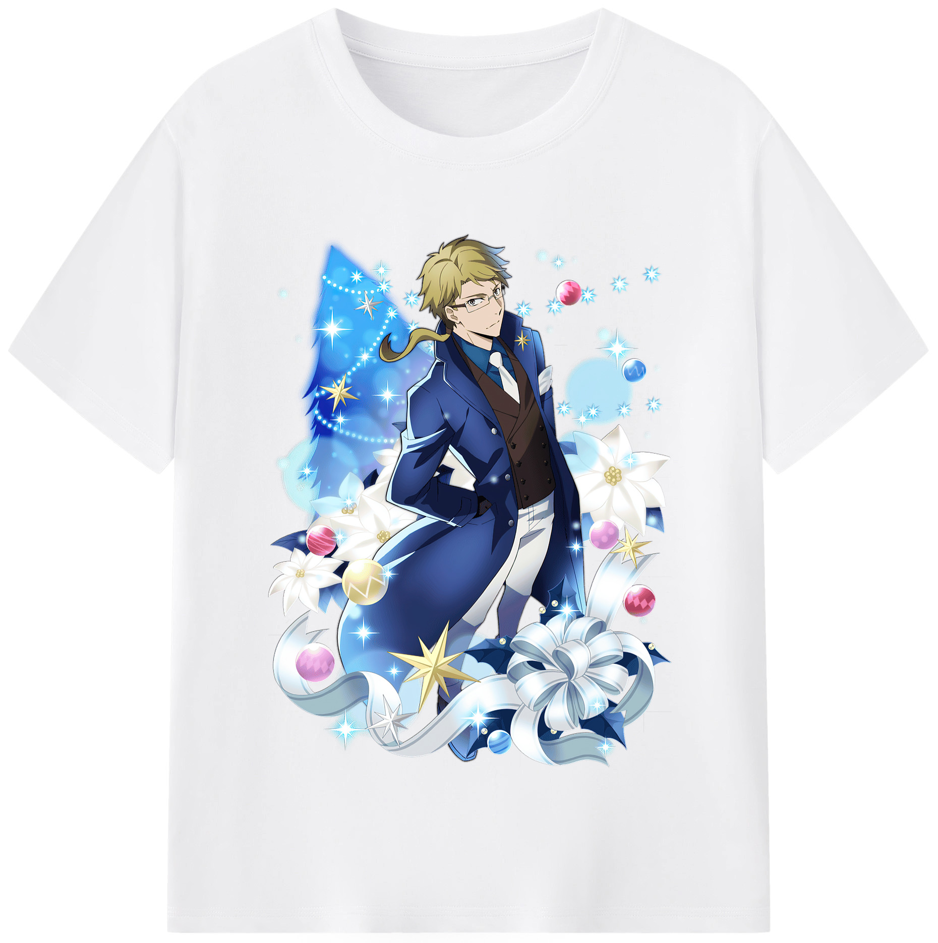 （画像用） 文豪ストレイドッグス Bungo Stray Dogs 綿100％半袖Tシャツ（フロントプリント）