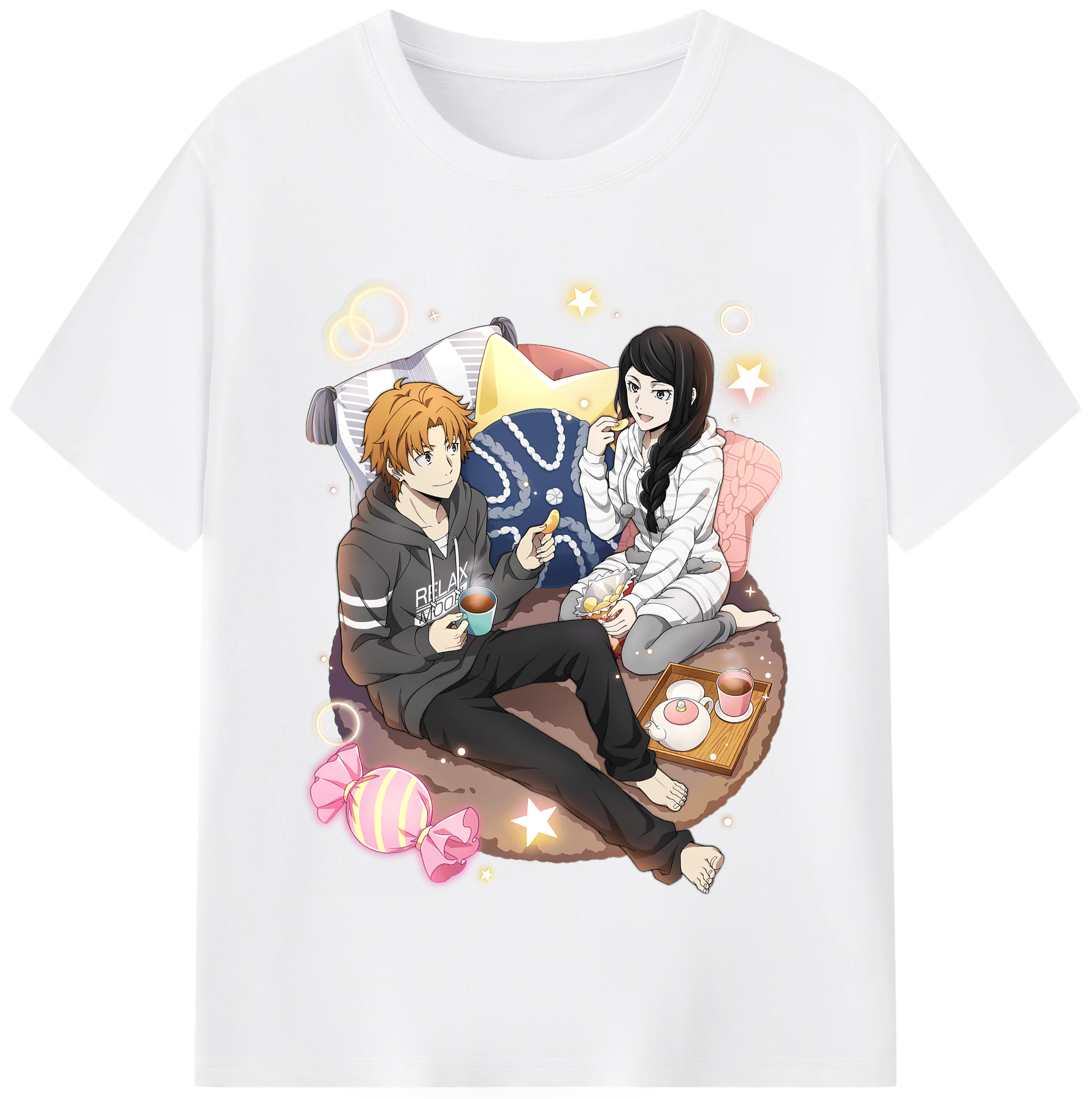 （画像用） 文豪ストレイドッグス Bungo Stray Dogs 綿100％半袖Tシャツ（フロントプリント）
