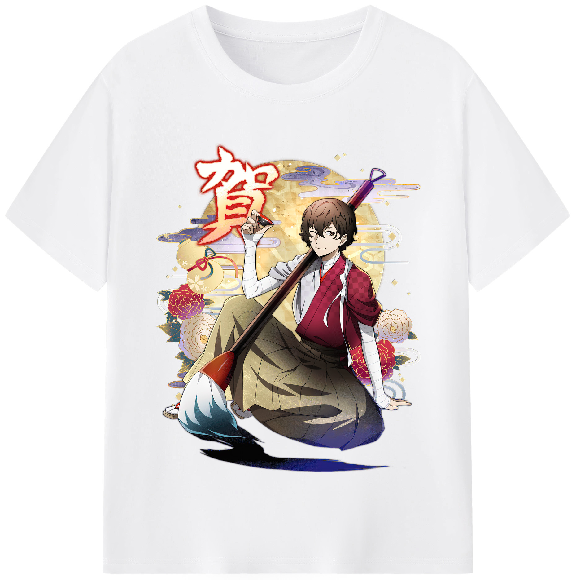 （画像用） 文豪ストレイドッグス Bungo Stray Dogs 綿100％半袖Tシャツ（フロントプリント）