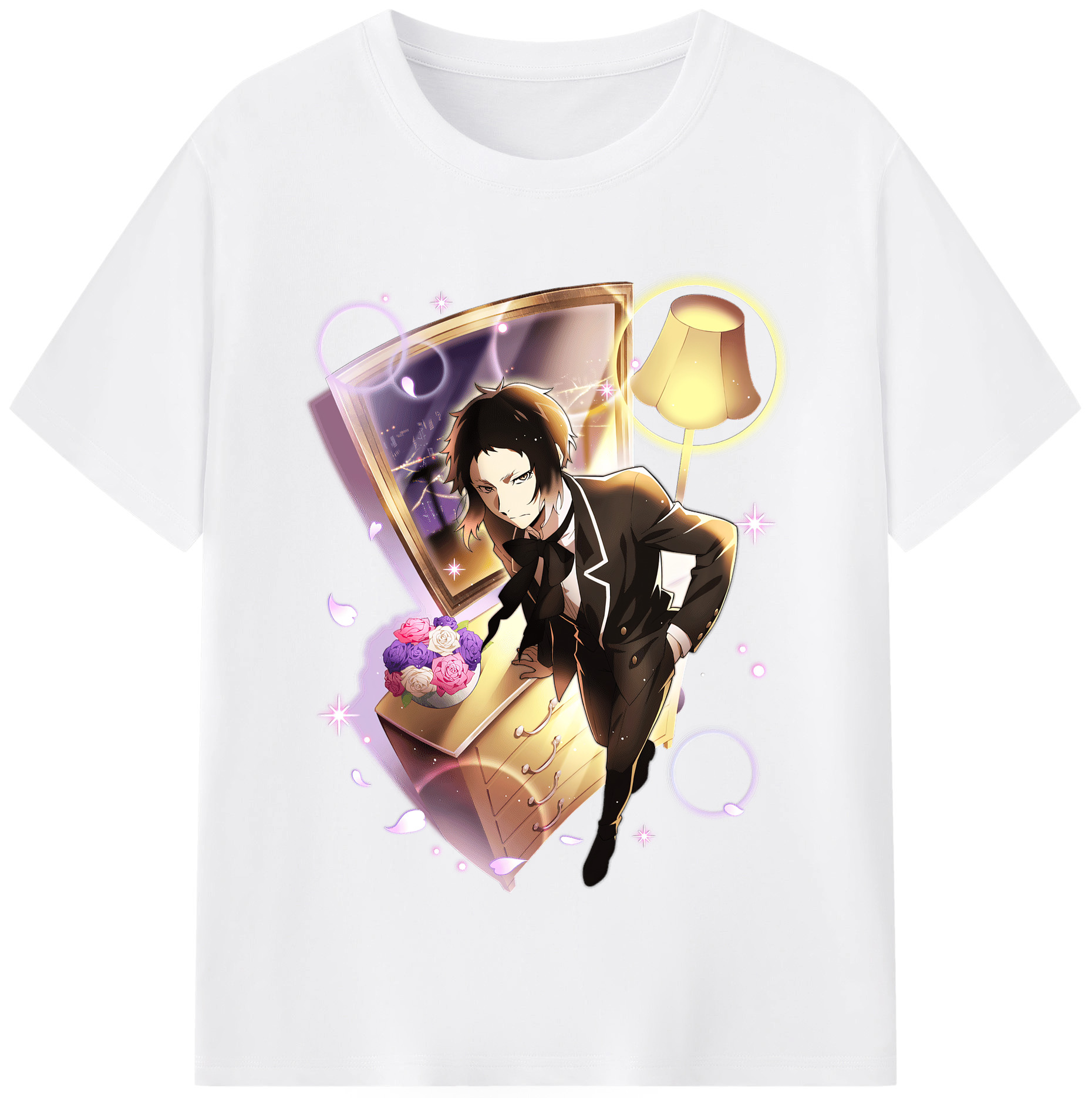 （画像用） 文豪ストレイドッグス Bungo Stray Dogs 綿100％半袖Tシャツ（フロントプリント）