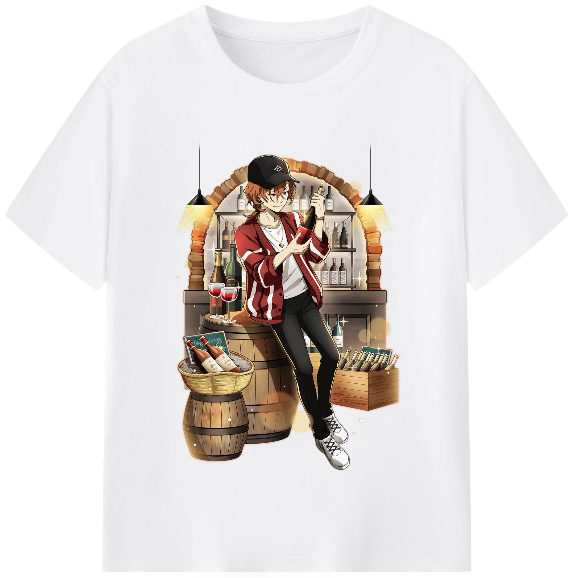 （画像用） 文豪ストレイドッグス Bungo Stray Dogs 綿100％半袖Tシャツ（フロントプリント）