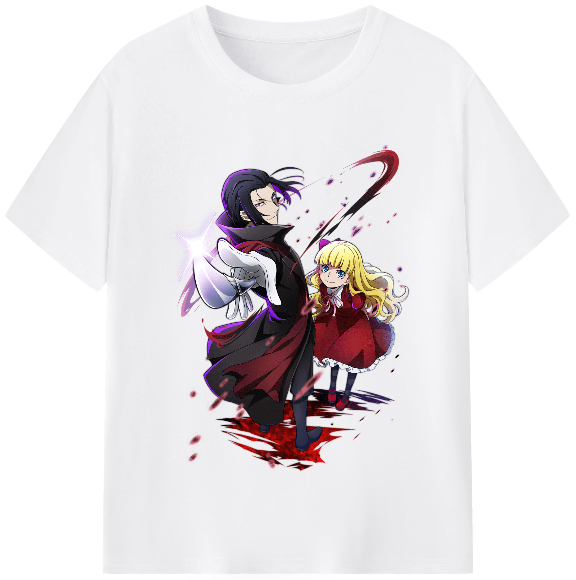 （画像用） 文豪ストレイドッグス Bungo Stray Dogs 綿100％半袖Tシャツ（フロントプリント）
