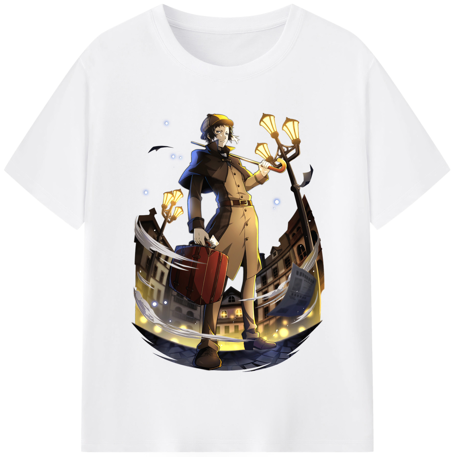 （画像用） 文豪ストレイドッグス Bungo Stray Dogs 綿100％半袖Tシャツ（フロントプリント）