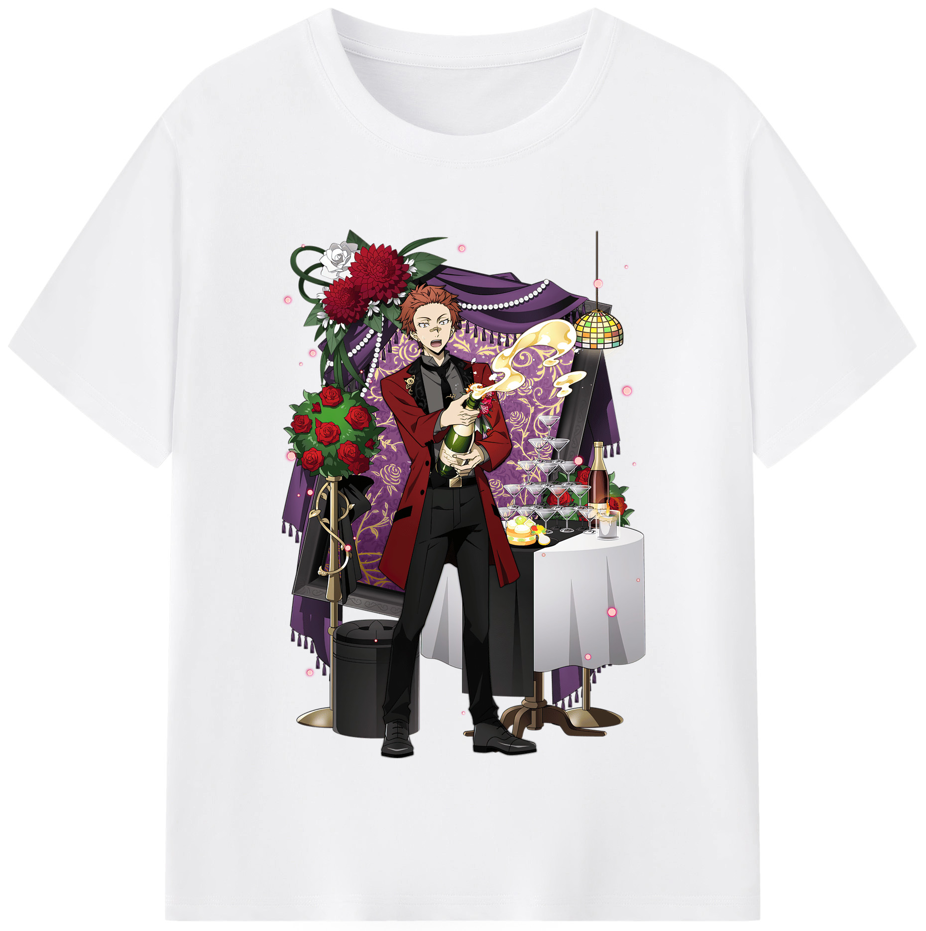 （画像用） 文豪ストレイドッグス Bungo Stray Dogs 綿100％半袖Tシャツ（フロントプリント）