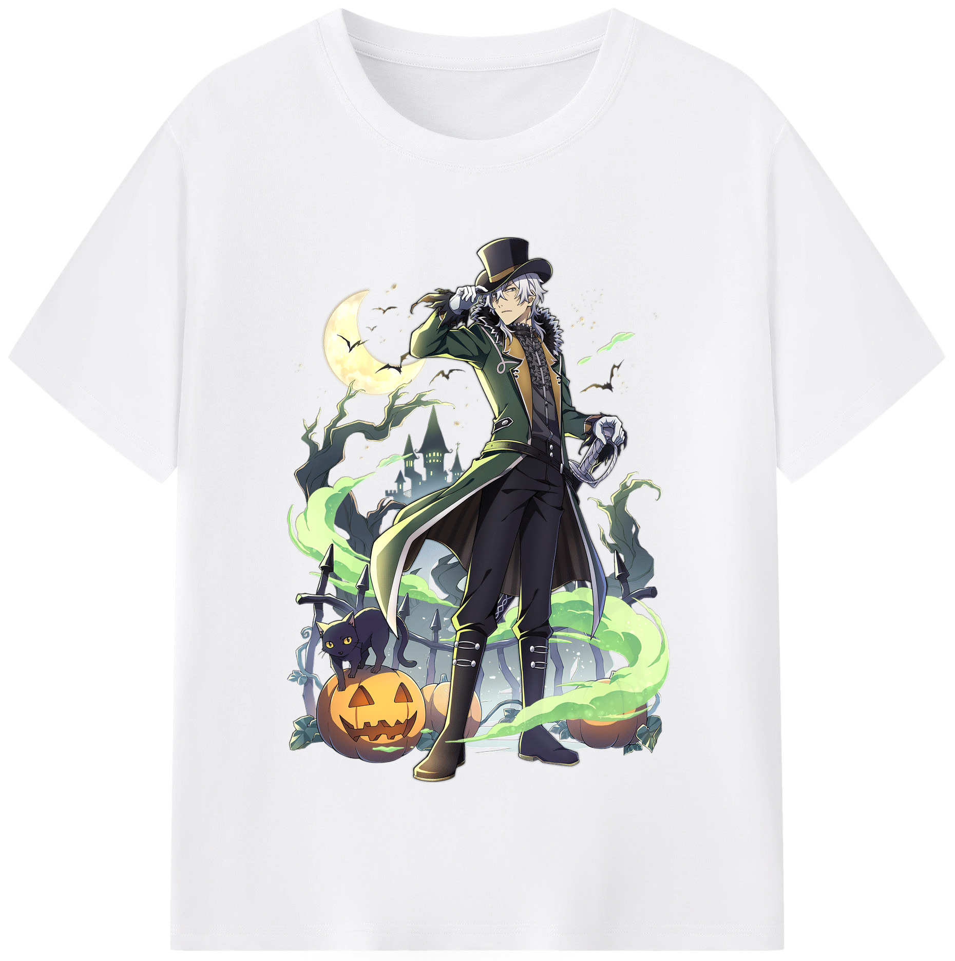 （画像用） 文豪ストレイドッグス Bungo Stray Dogs 綿100％半袖Tシャツ（フロントプリント）
