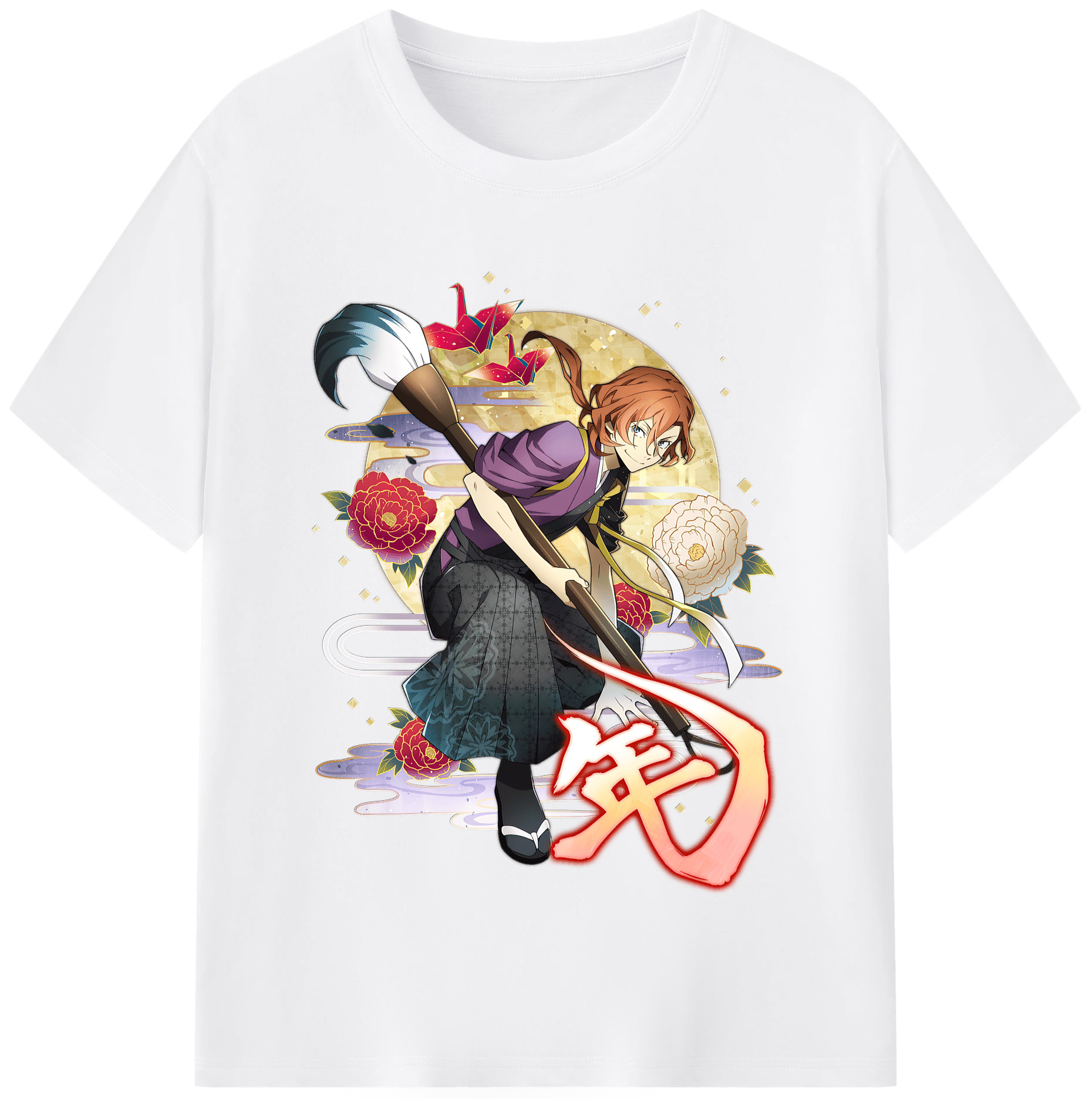 （画像用） 文豪ストレイドッグス Bungo Stray Dogs 綿100％半袖Tシャツ（フロントプリント）