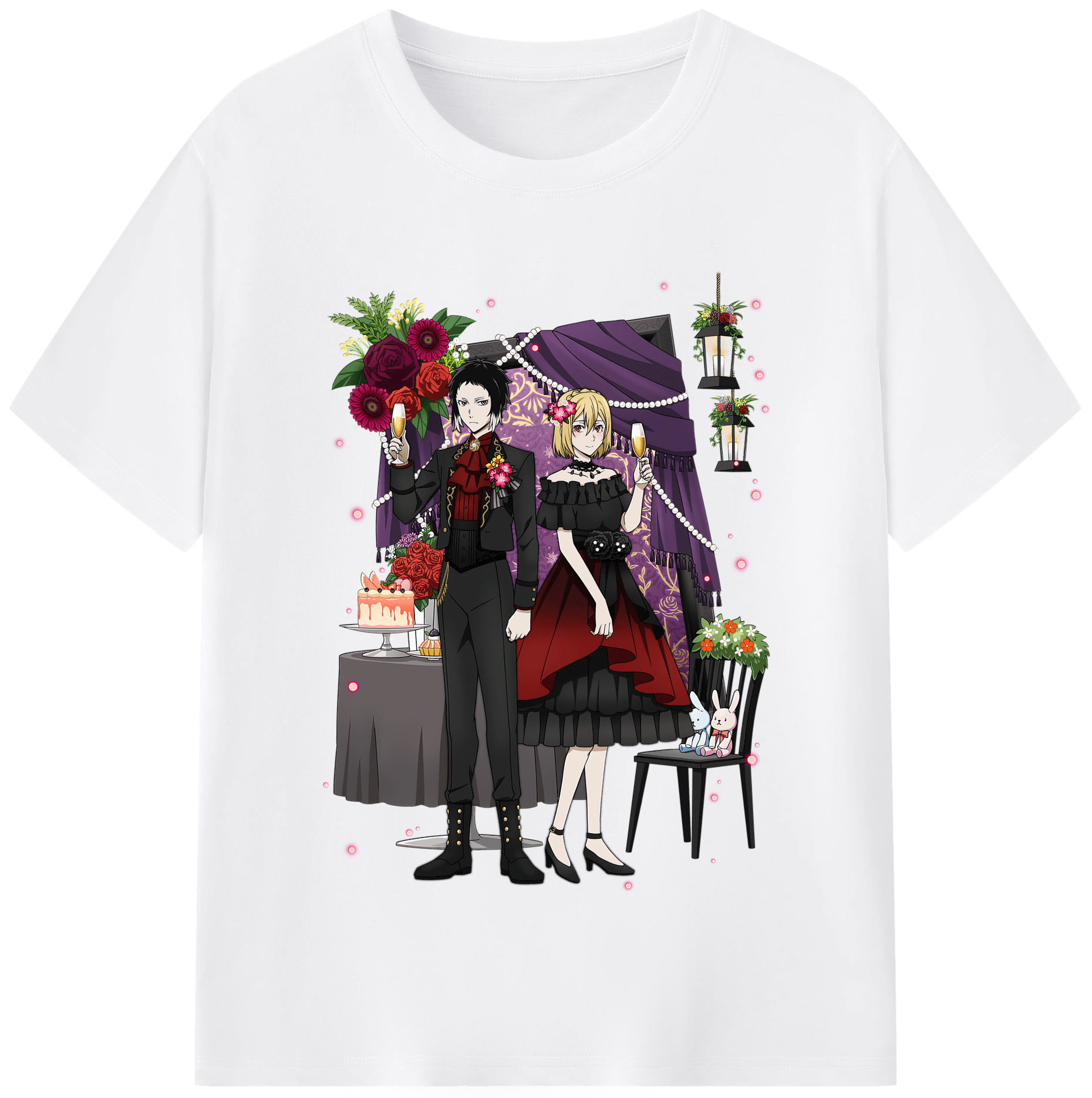 （画像用） 文豪ストレイドッグス Bungo Stray Dogs 綿100％半袖Tシャツ（フロントプリント）