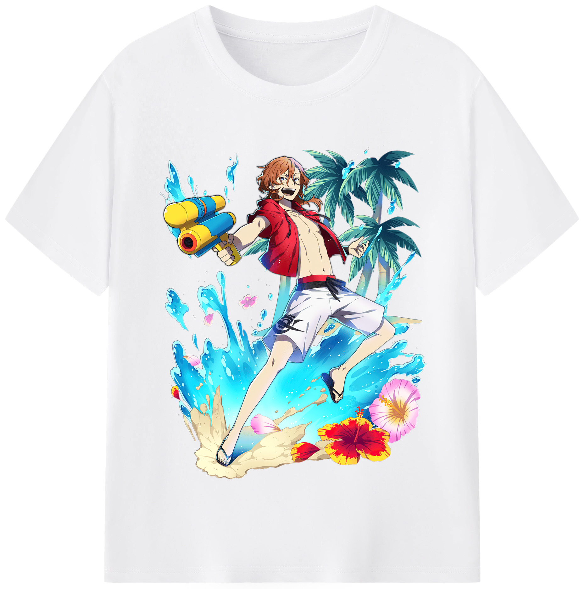 （画像用） 文豪ストレイドッグス Bungo Stray Dogs 綿100％半袖Tシャツ（フロントプリント）