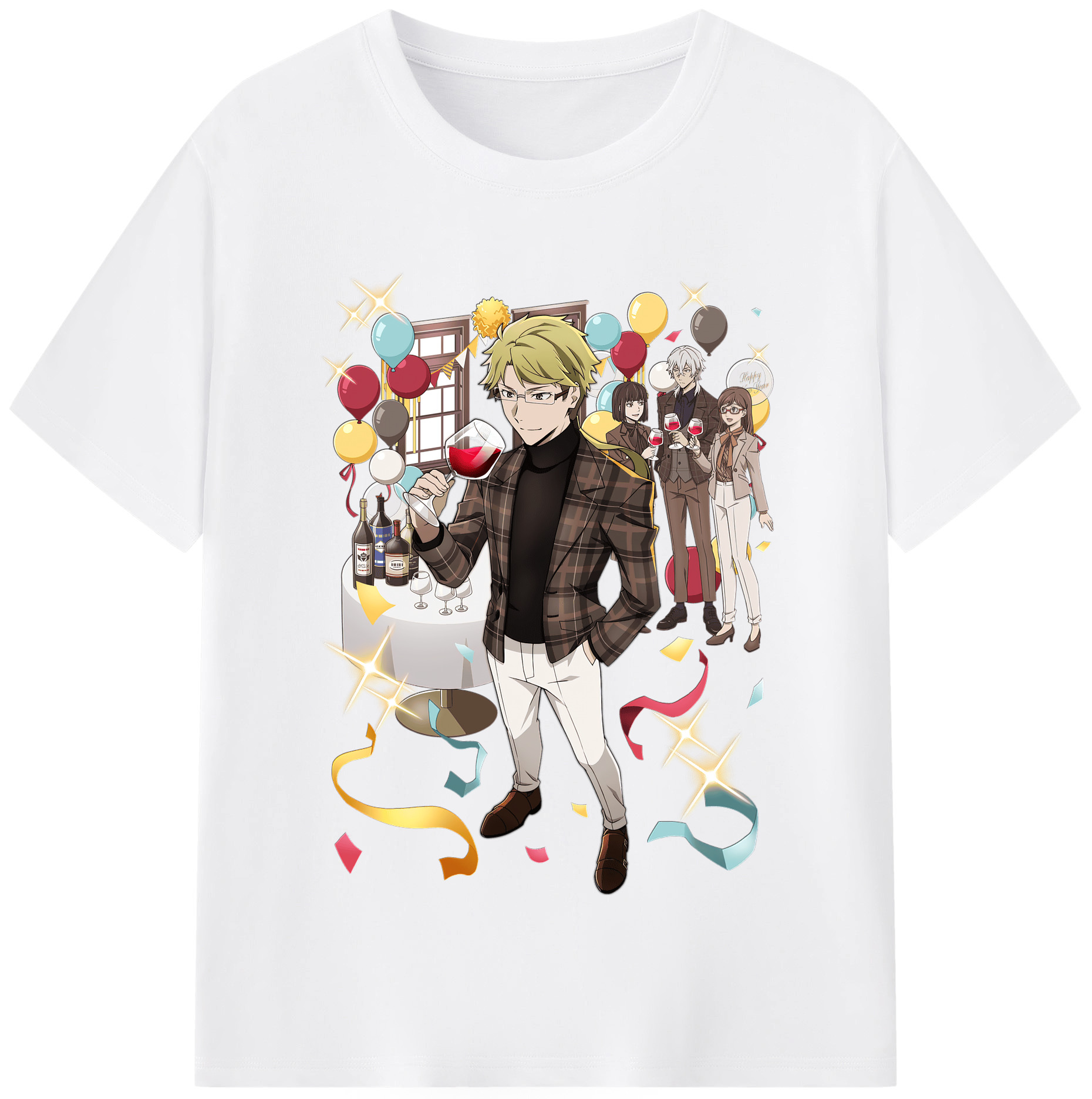 （画像用） 文豪ストレイドッグス Bungo Stray Dogs 綿100％半袖Tシャツ（フロントプリント）
