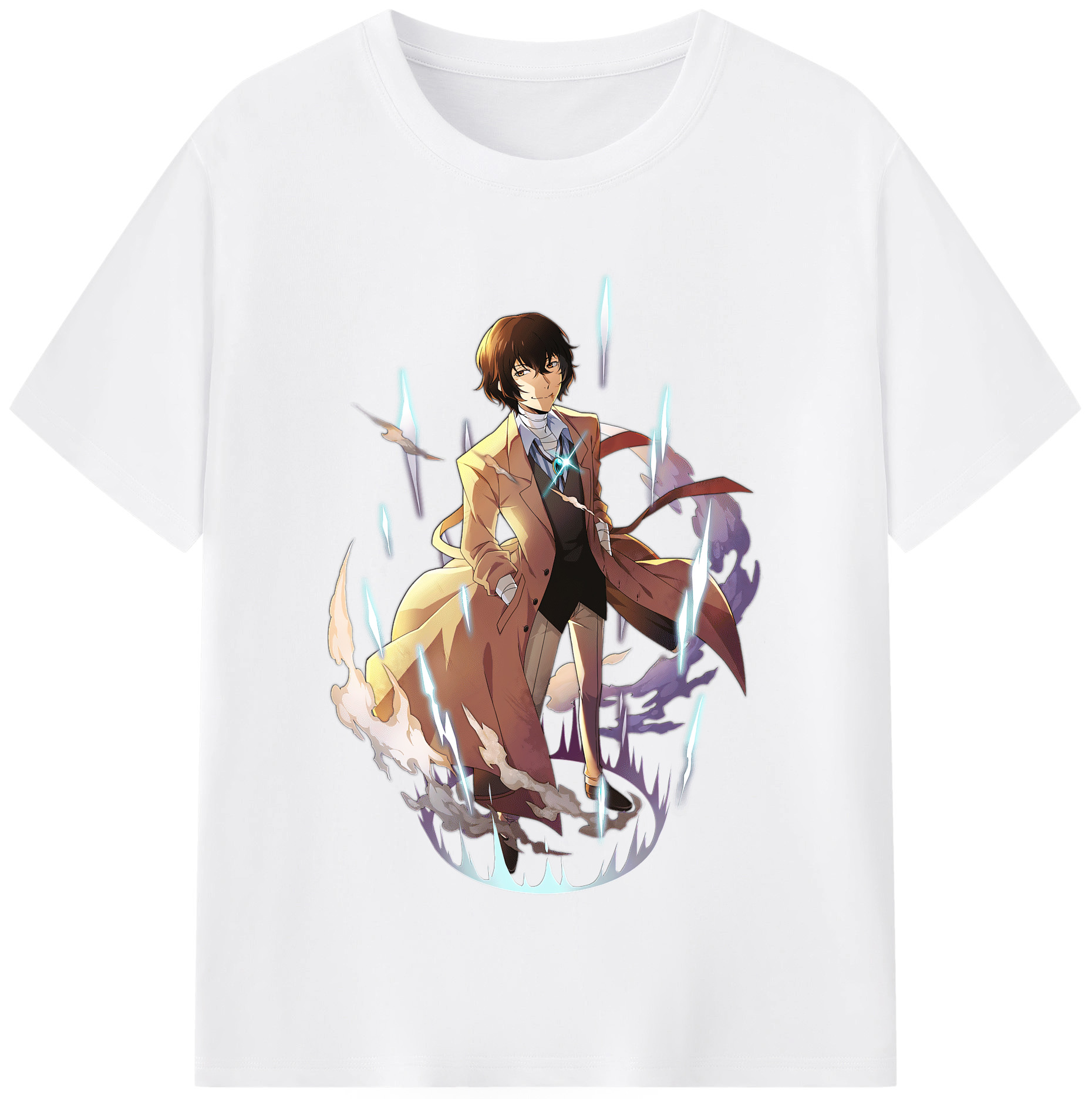 （画像用） 文豪ストレイドッグス Bungo Stray Dogs 綿100％半袖Tシャツ（フロントプリント）
