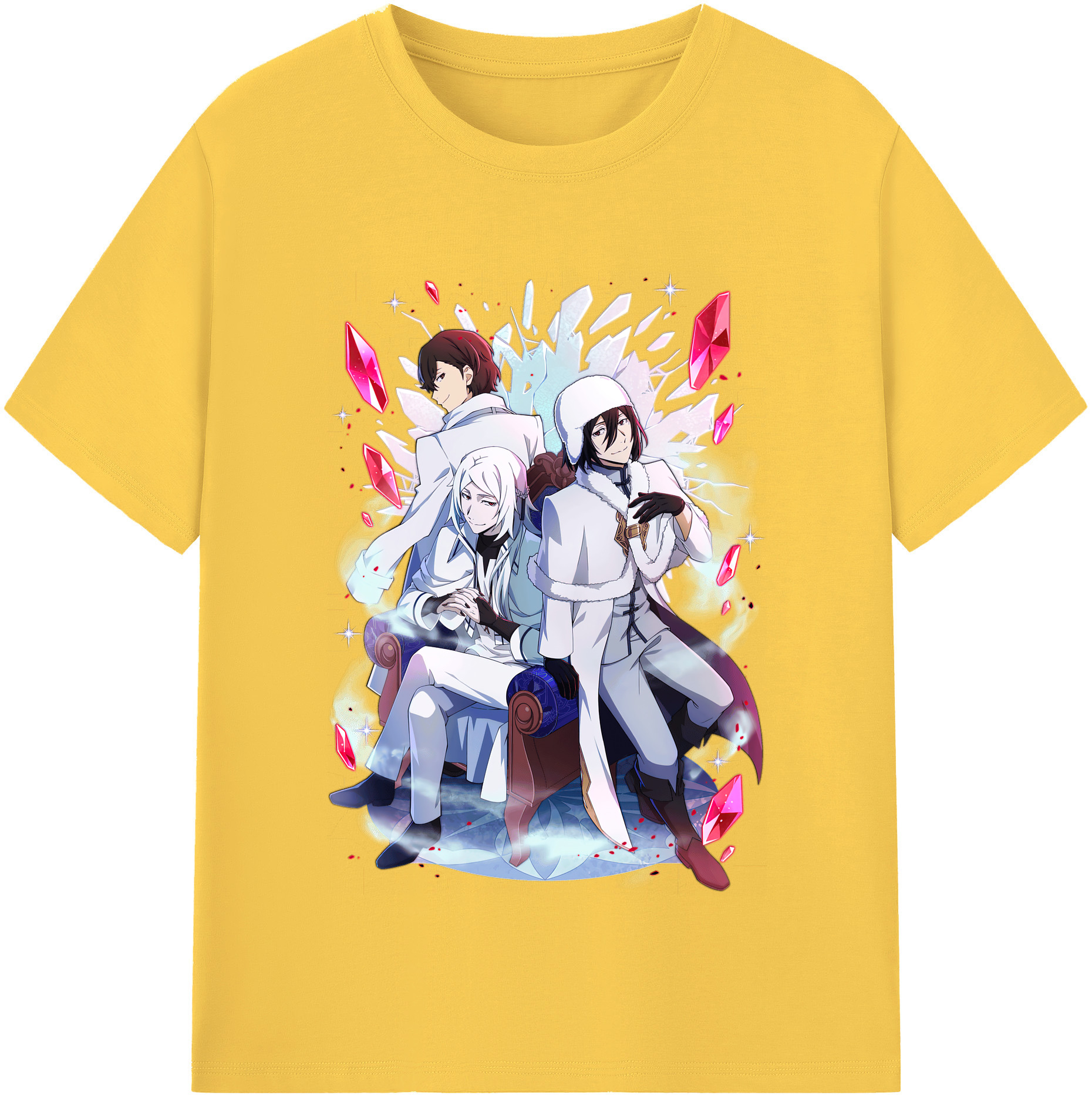 （画像用） 文豪ストレイドッグス Bungo Stray Dogs 綿100％半袖Tシャツ（フロントプリント）