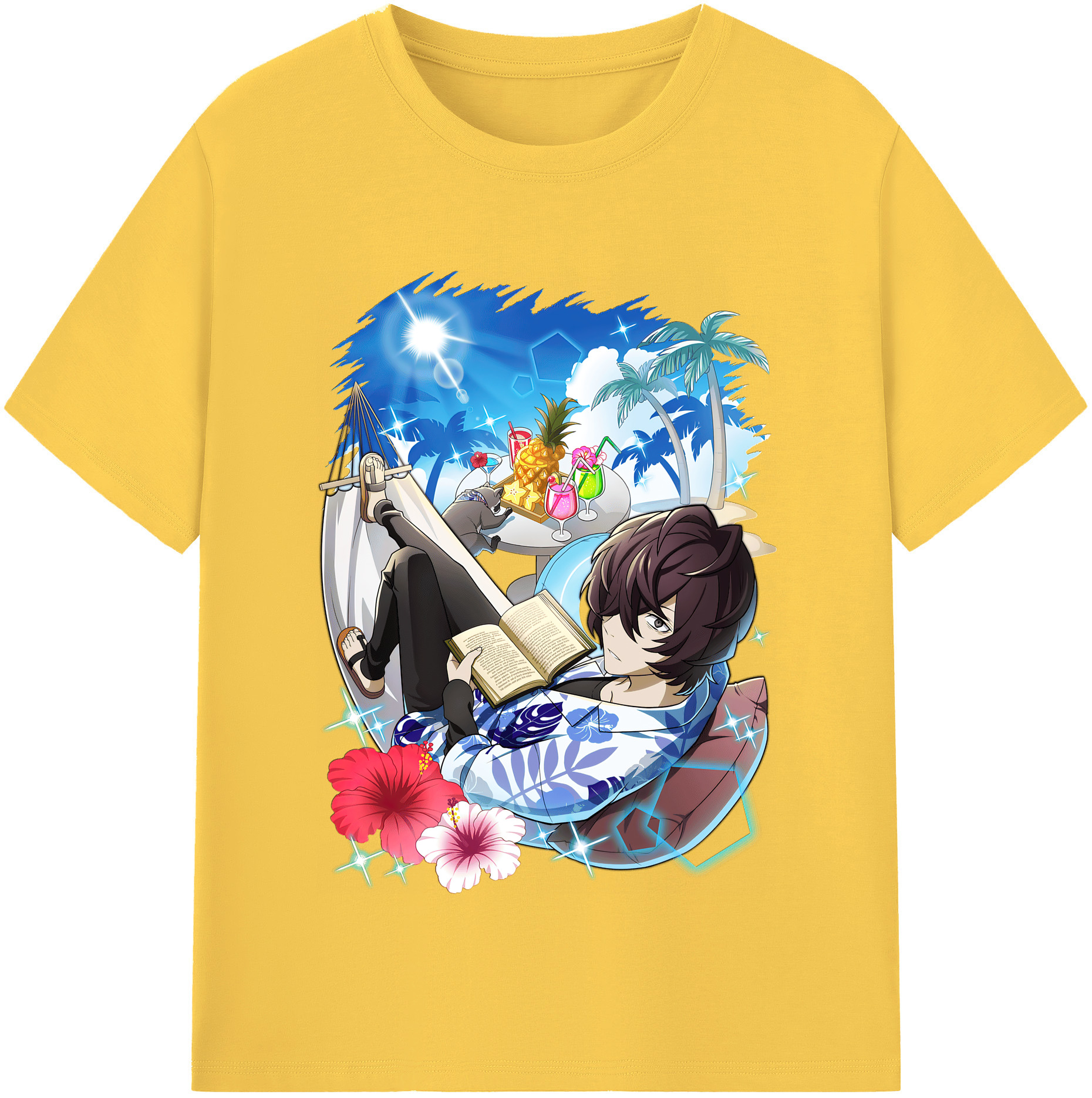（画像用） 文豪ストレイドッグス Bungo Stray Dogs 綿100％半袖Tシャツ（フロントプリント）