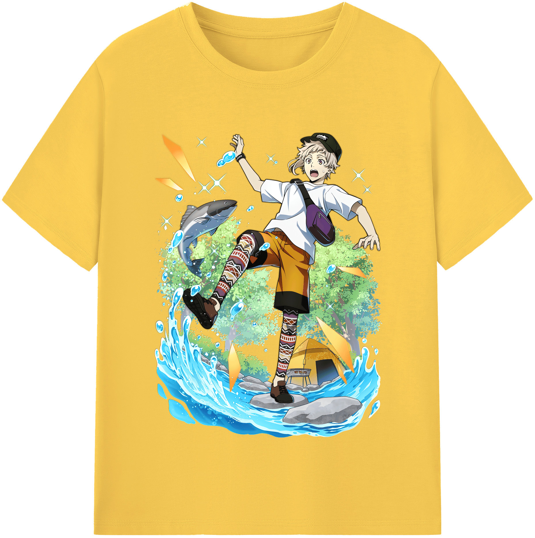 （画像用） 文豪ストレイドッグス Bungo Stray Dogs 綿100％半袖Tシャツ（フロントプリント）