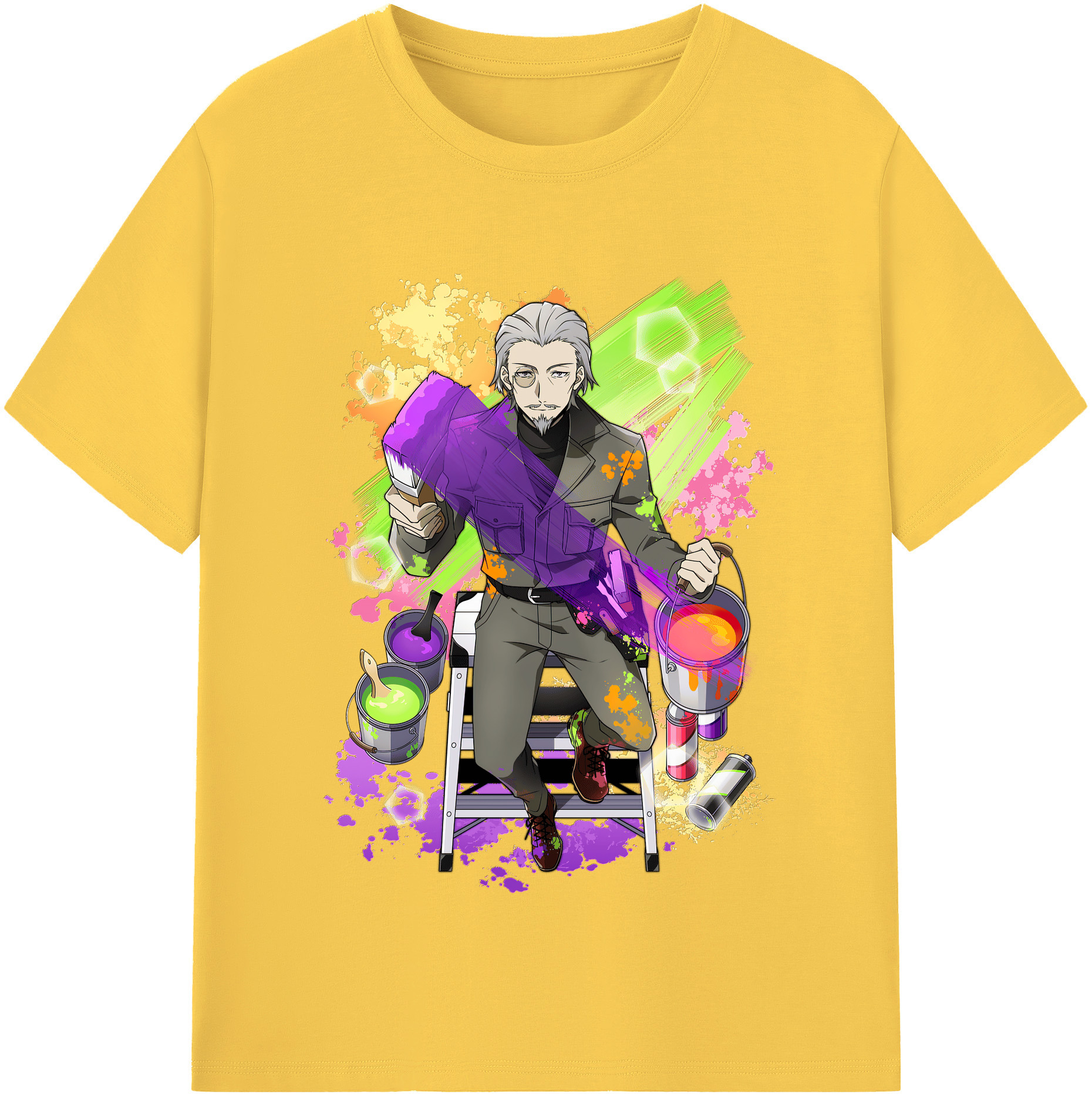 （画像用） 文豪ストレイドッグス Bungo Stray Dogs 綿100％半袖Tシャツ（フロントプリント）