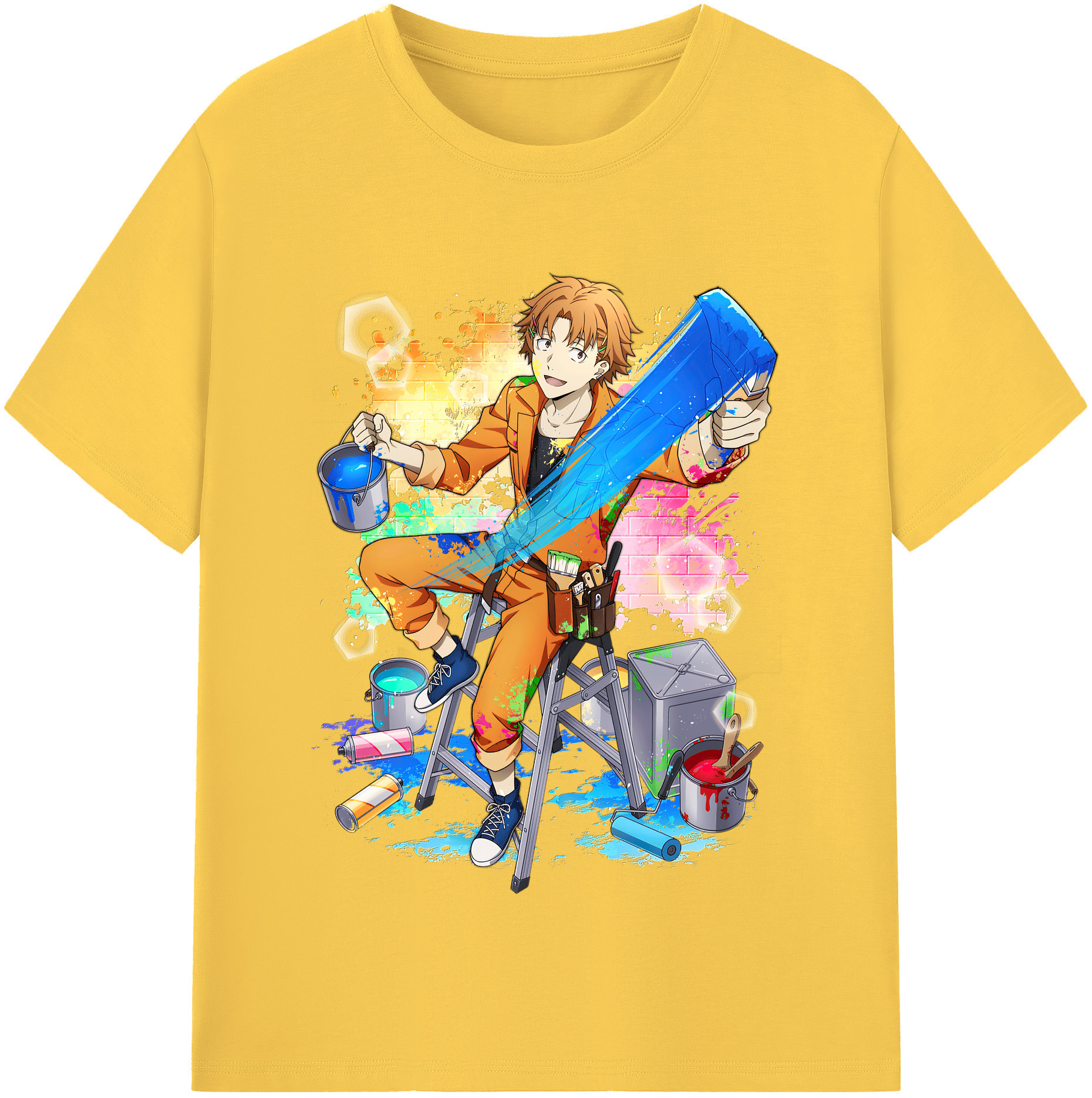 （画像用） 文豪ストレイドッグス Bungo Stray Dogs 綿100％半袖Tシャツ（フロントプリント）