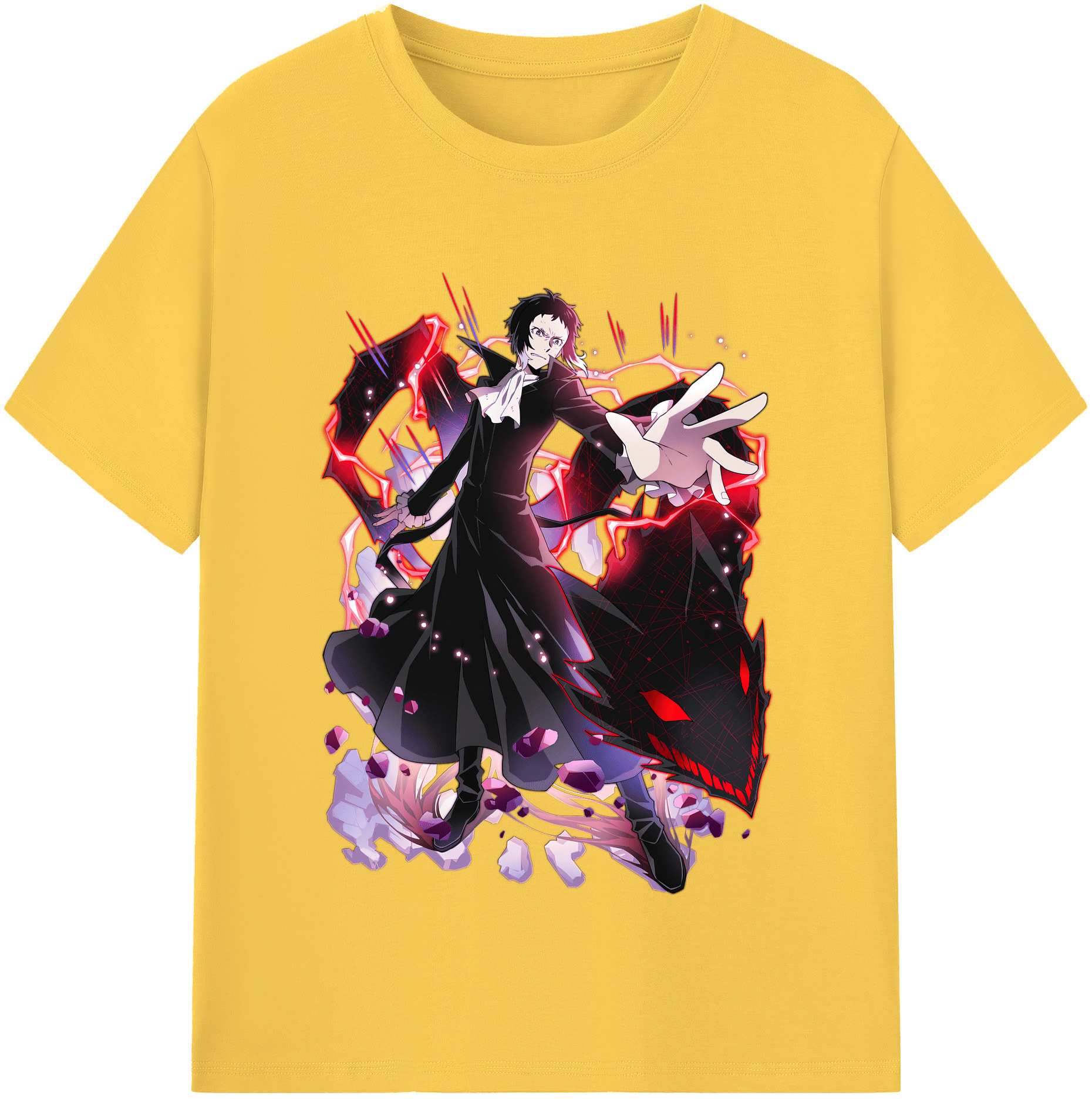 （画像用） 文豪ストレイドッグス Bungo Stray Dogs 綿100％半袖Tシャツ（フロントプリント）
