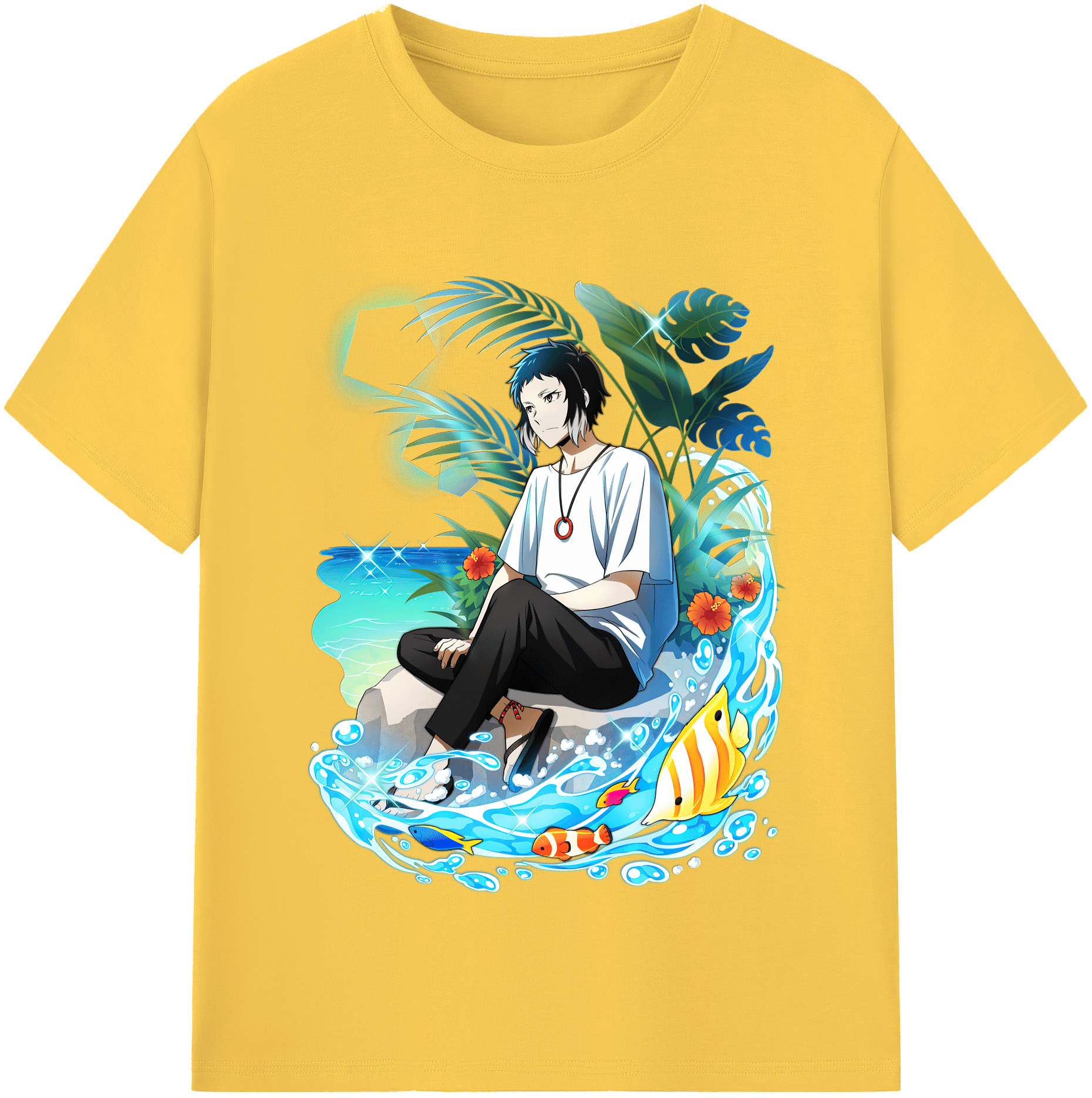 （画像用） 文豪ストレイドッグス Bungo Stray Dogs 綿100％半袖Tシャツ（フロントプリント）