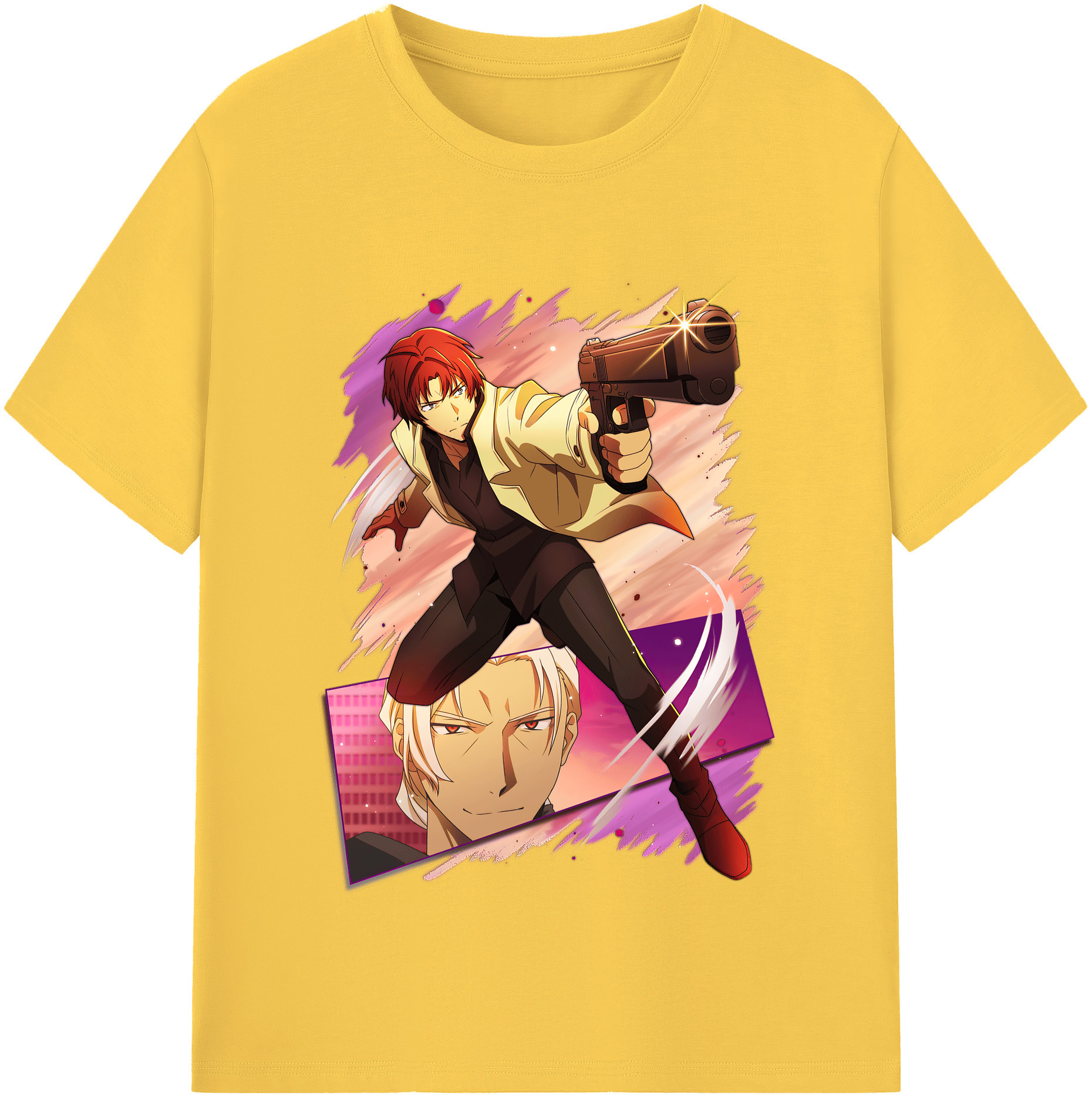 （画像用） 文豪ストレイドッグス Bungo Stray Dogs 綿100％半袖Tシャツ（フロントプリント）
