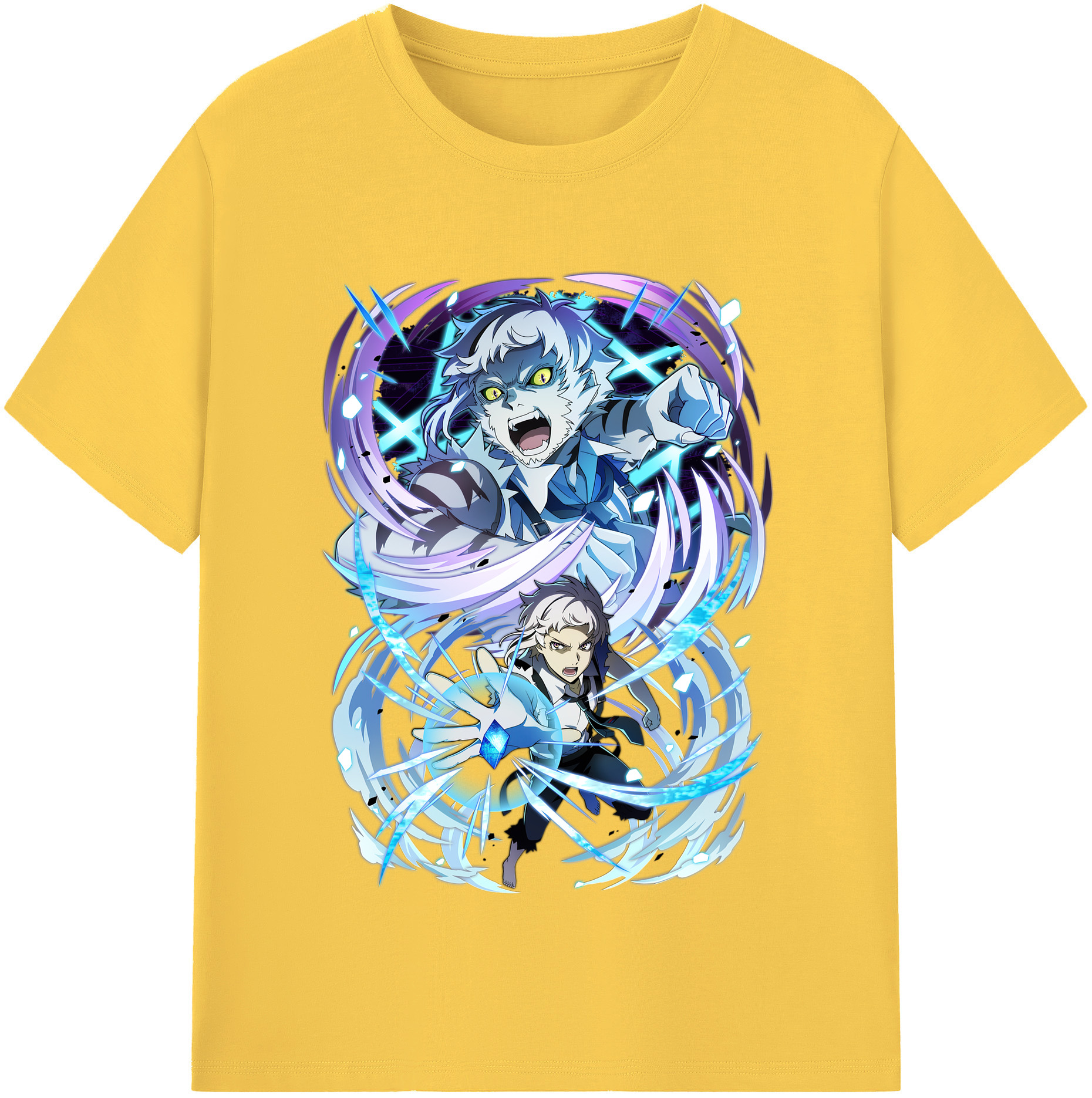 （画像用） 文豪ストレイドッグス Bungo Stray Dogs 綿100％半袖Tシャツ（フロントプリント）