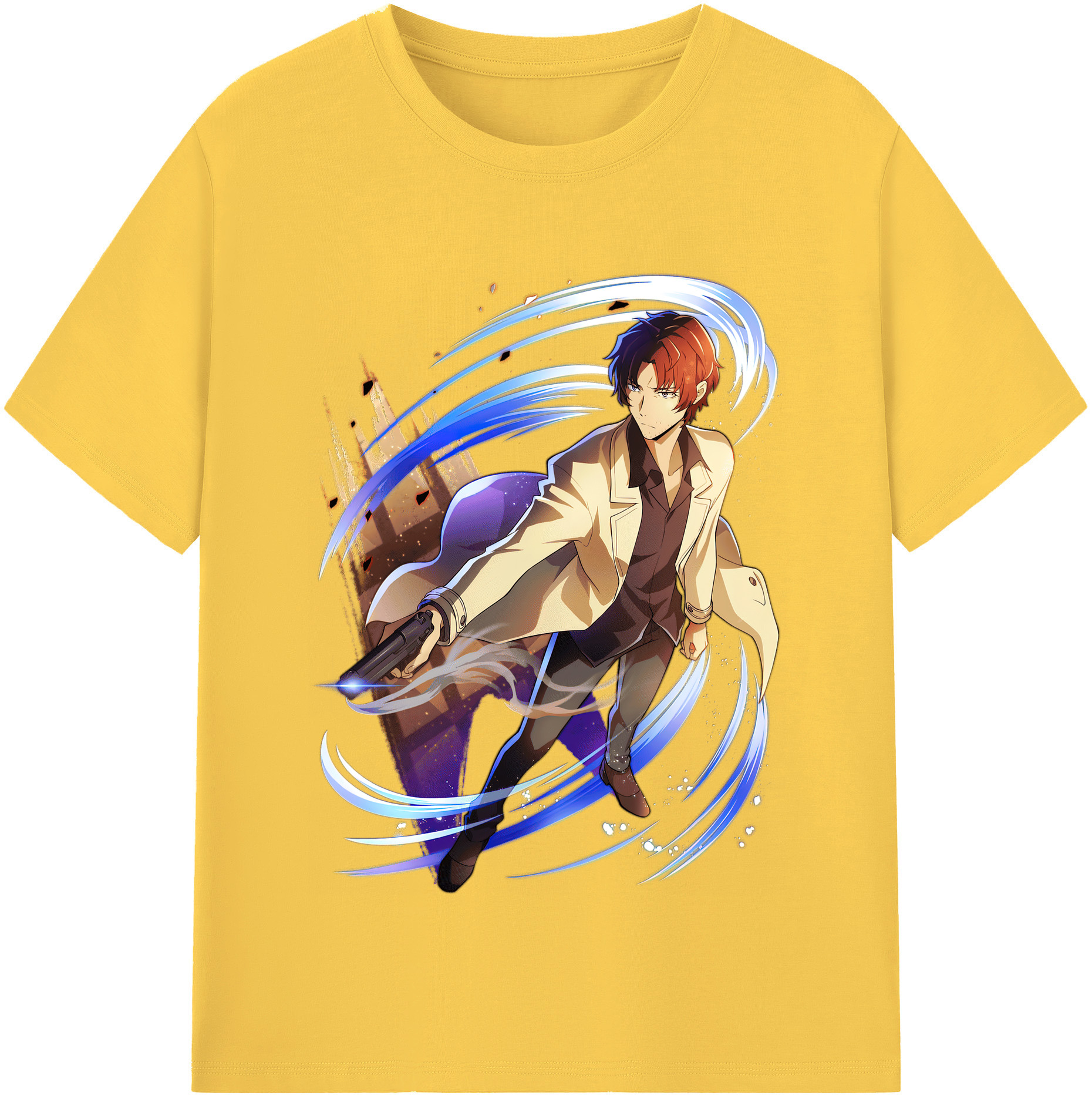 （画像用） 文豪ストレイドッグス Bungo Stray Dogs 綿100％半袖Tシャツ（フロントプリント）