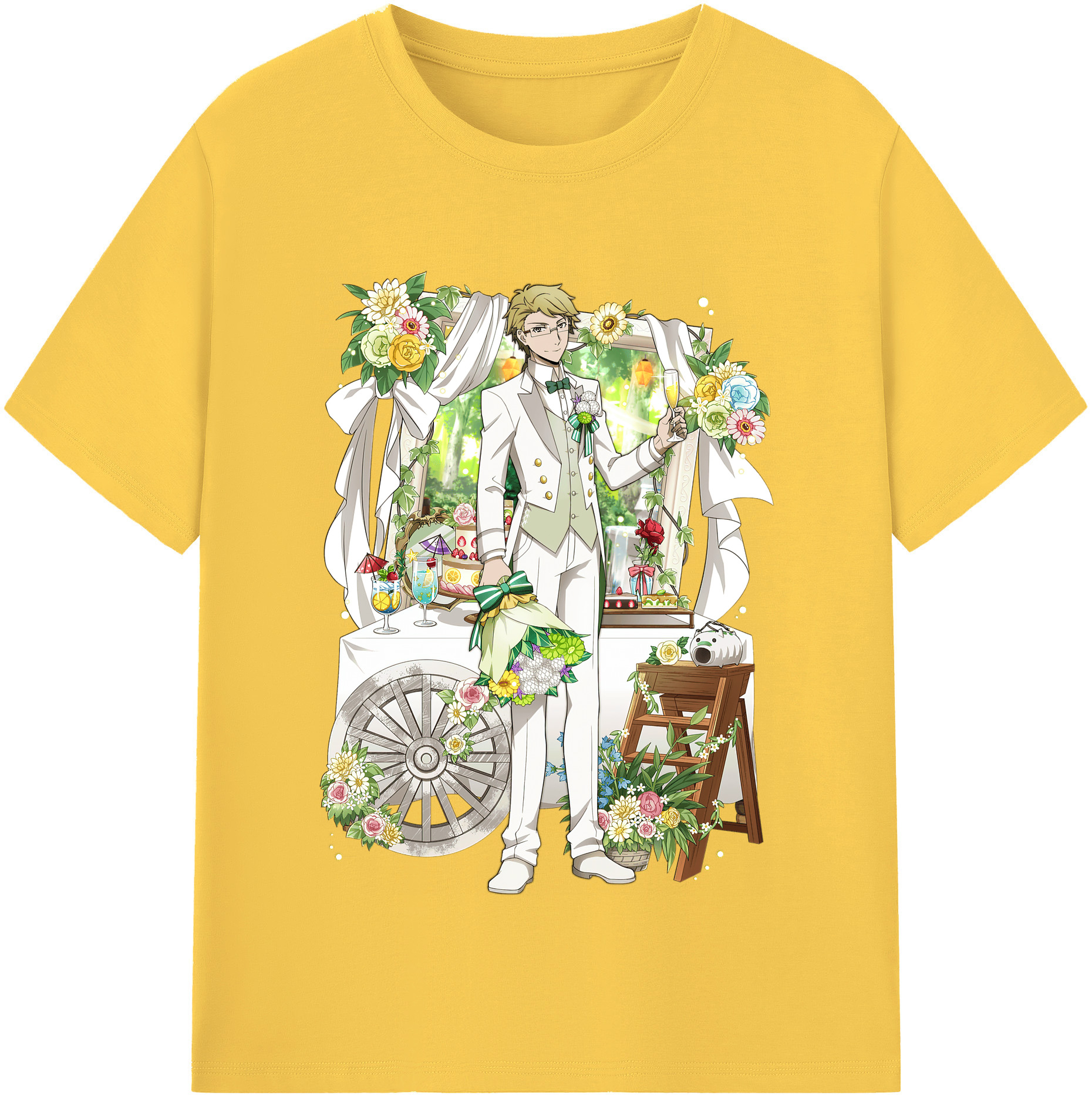 （画像用） 文豪ストレイドッグス Bungo Stray Dogs 綿100％半袖Tシャツ（フロントプリント）