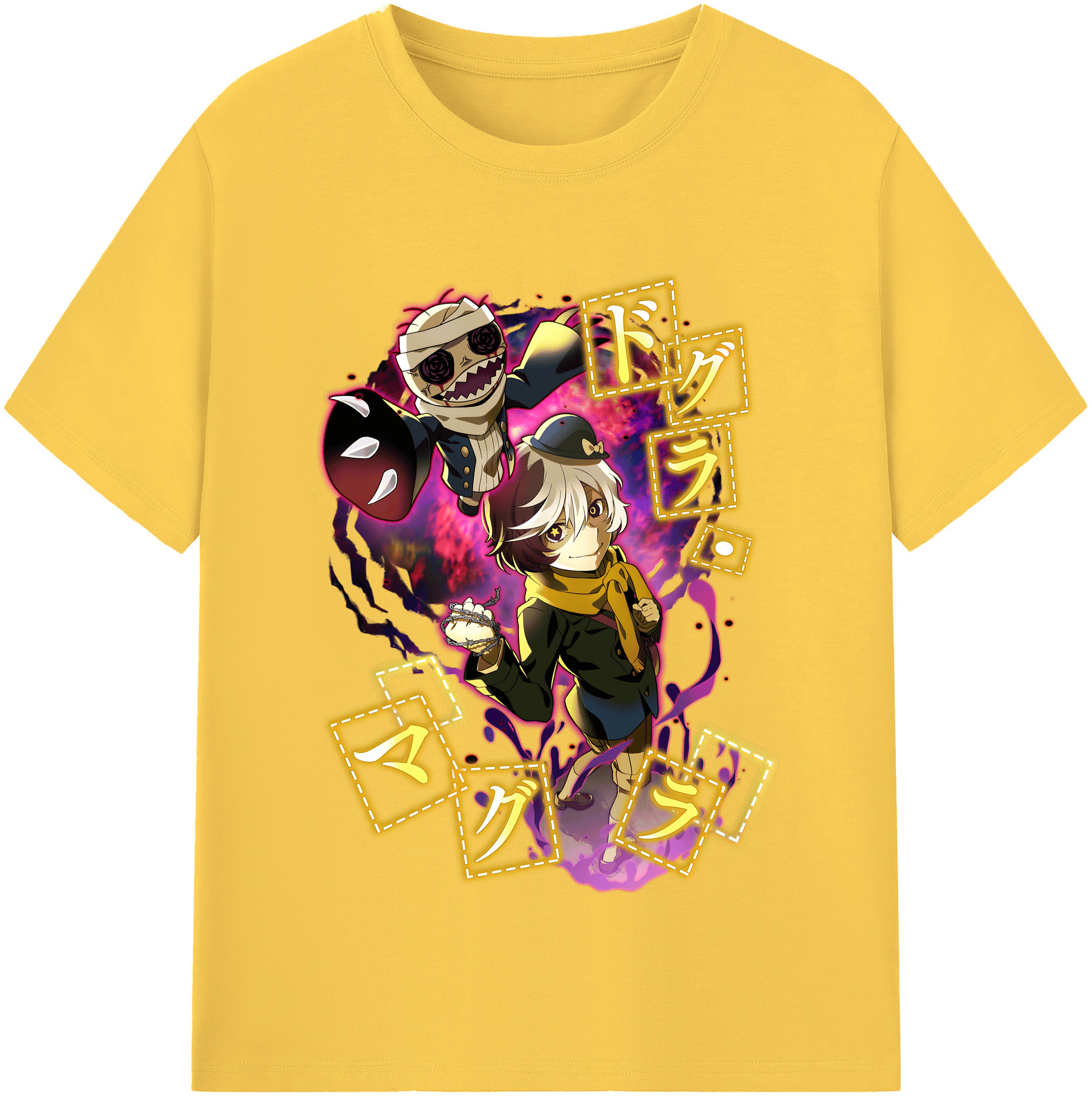 （画像用） 文豪ストレイドッグス Bungo Stray Dogs 綿100％半袖Tシャツ（フロントプリント）