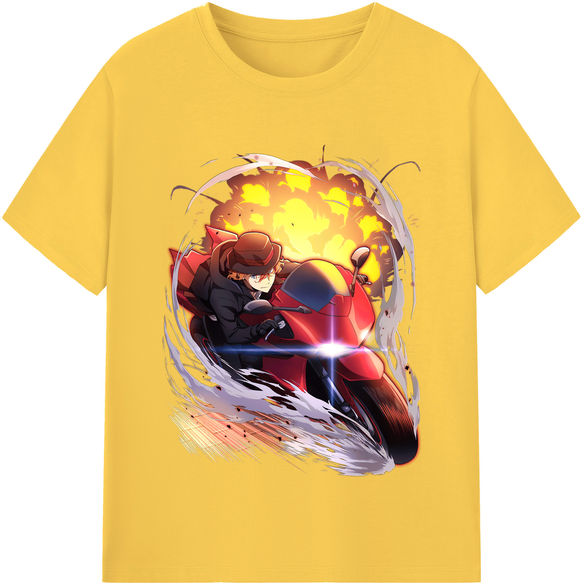 （画像用） 文豪ストレイドッグス Bungo Stray Dogs 綿100％半袖Tシャツ（フロントプリント）