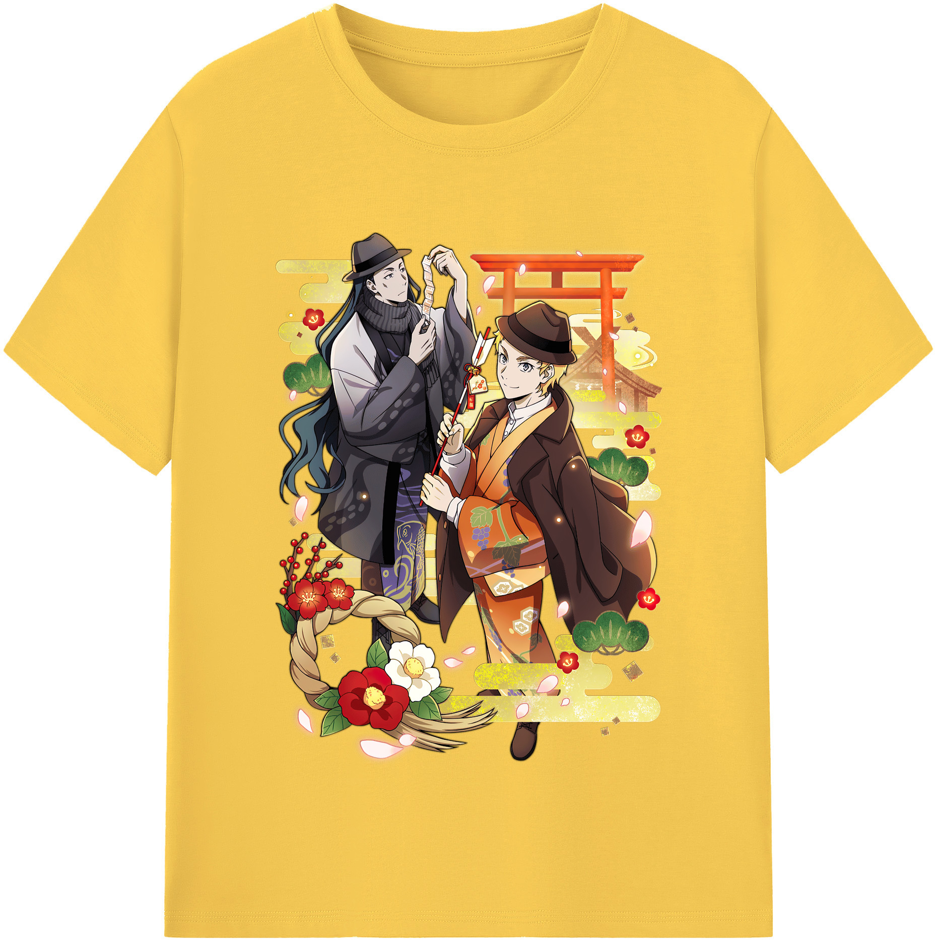 （画像用） 文豪ストレイドッグス Bungo Stray Dogs 綿100％半袖Tシャツ（フロントプリント）