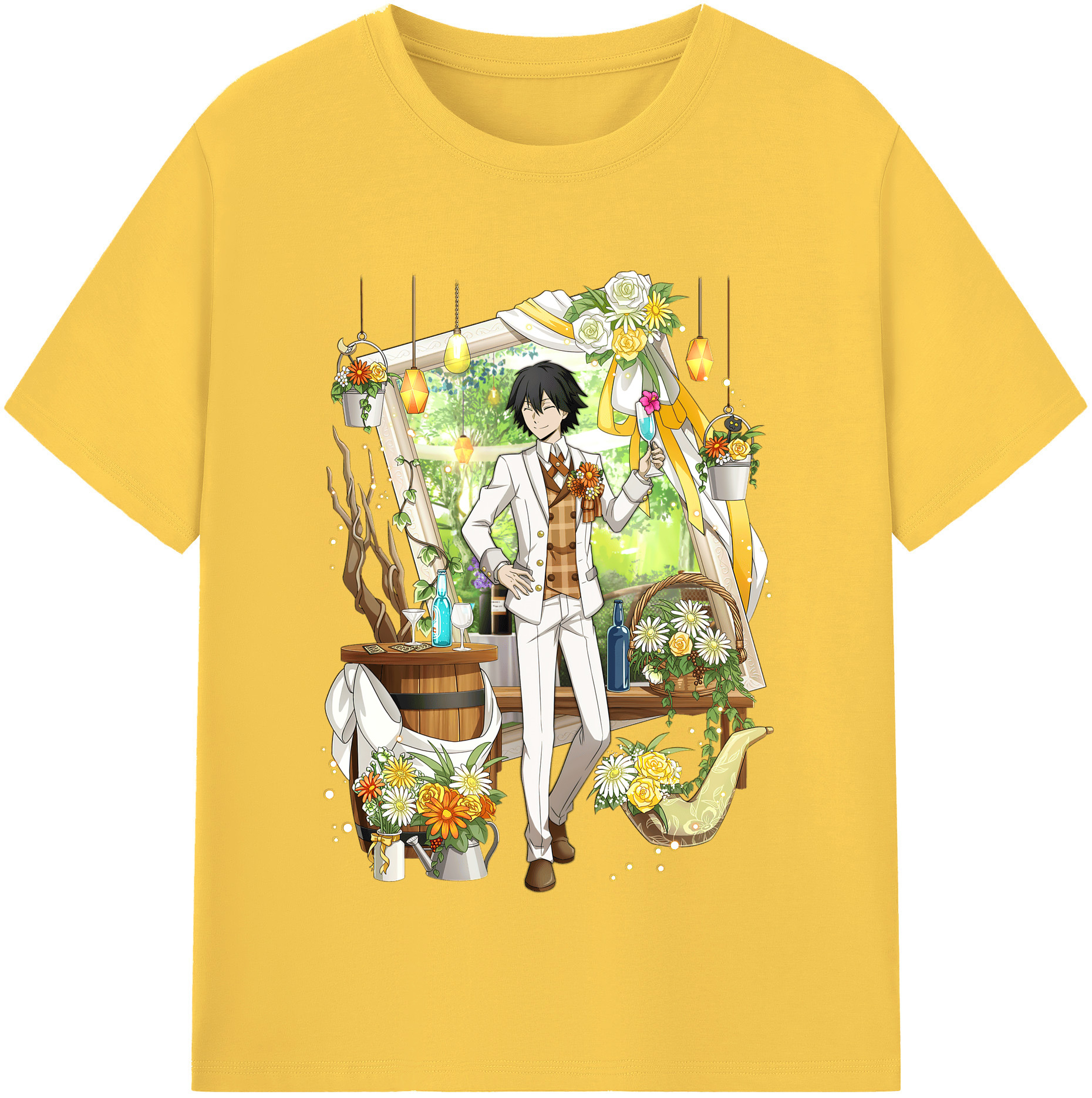 （画像用） 文豪ストレイドッグス Bungo Stray Dogs 綿100％半袖Tシャツ（フロントプリント）
