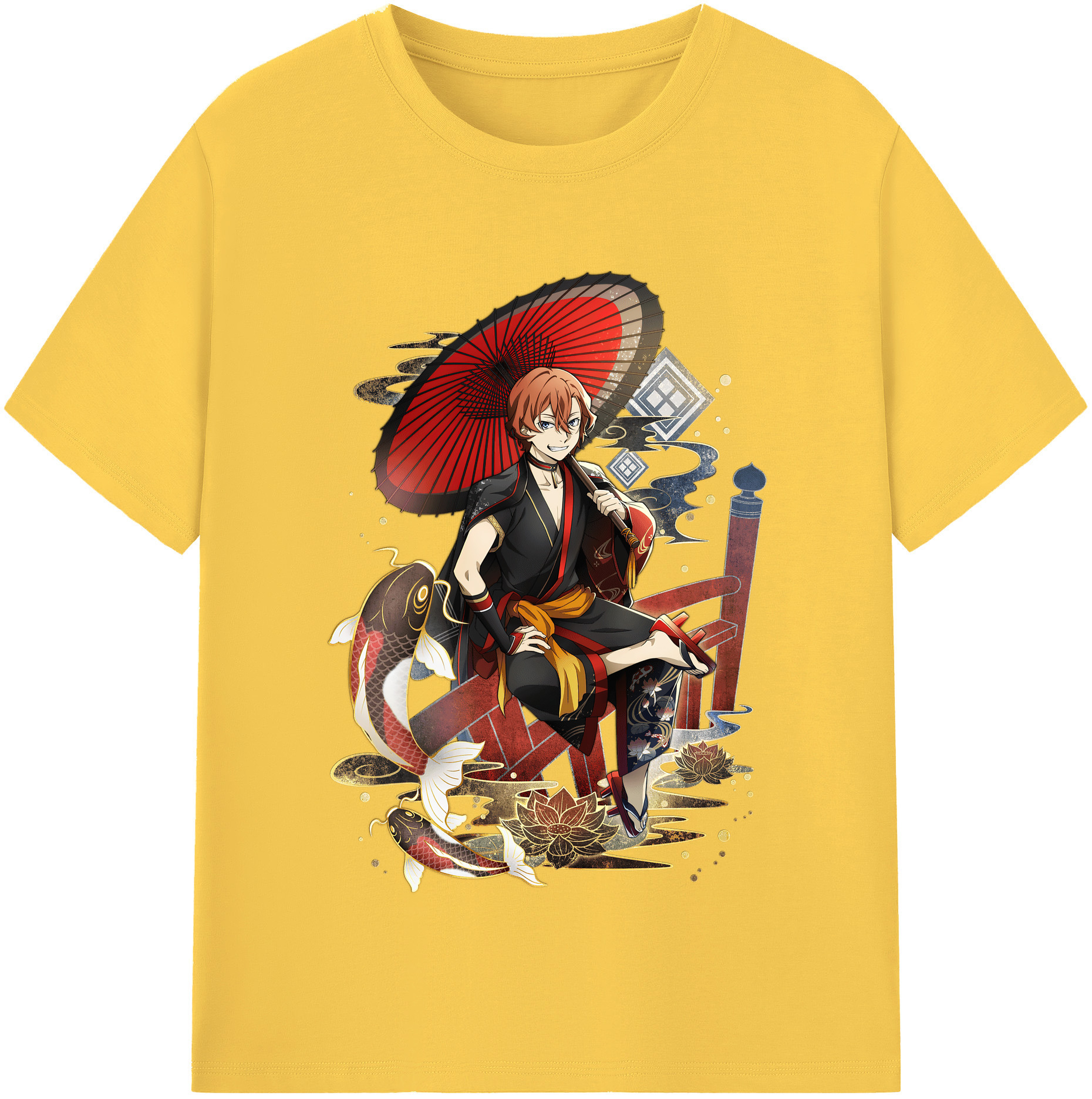 （画像用） 文豪ストレイドッグス Bungo Stray Dogs 綿100％半袖Tシャツ（フロントプリント）