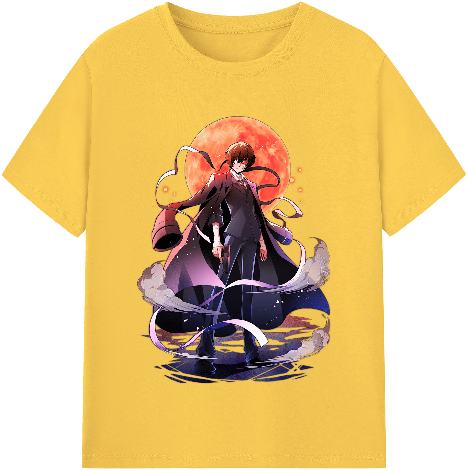 （画像用） 文豪ストレイドッグス Bungo Stray Dogs 綿100％半袖Tシャツ（フロントプリント）