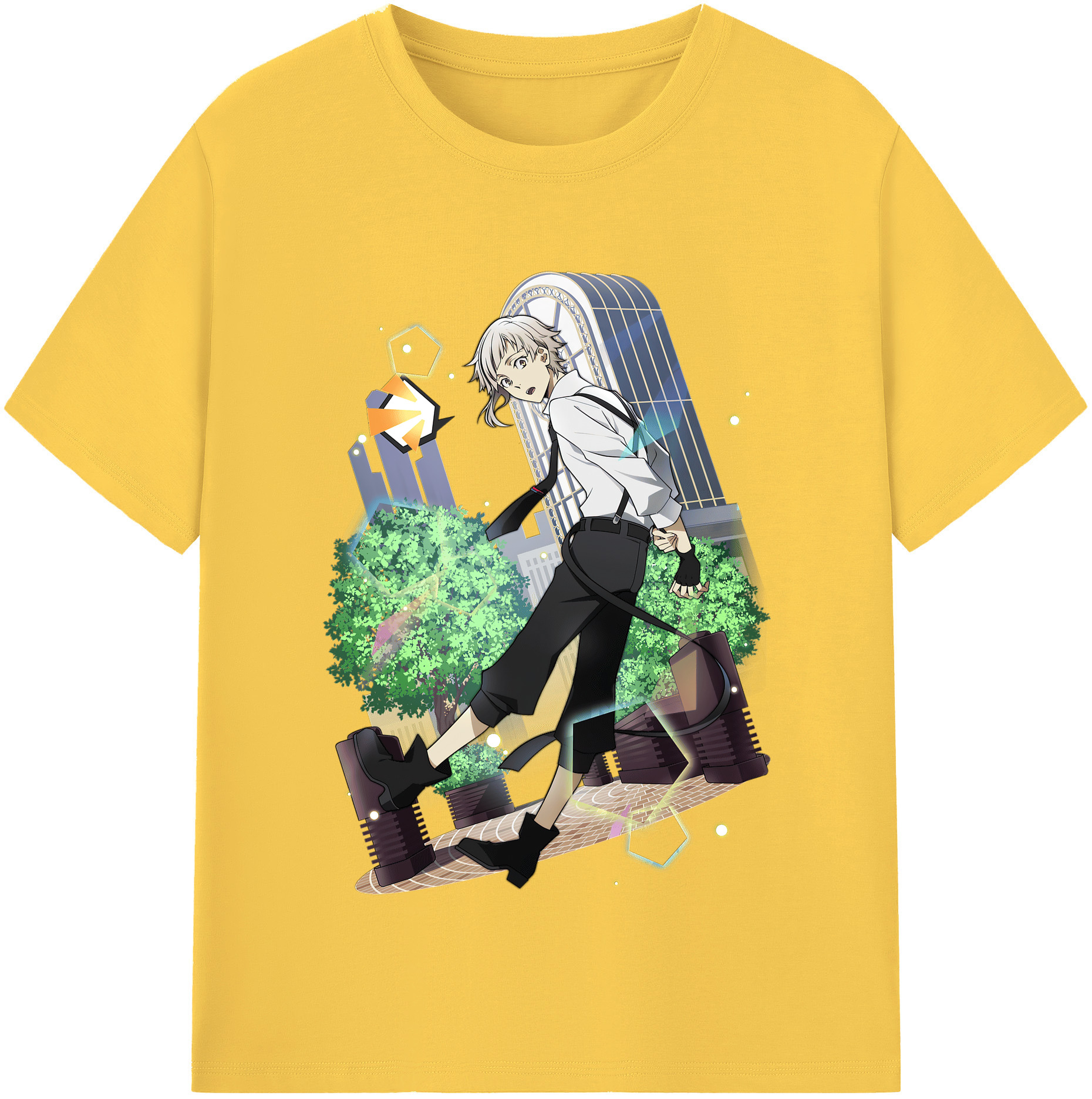 （画像用） 文豪ストレイドッグス Bungo Stray Dogs 綿100％半袖Tシャツ（フロントプリント）