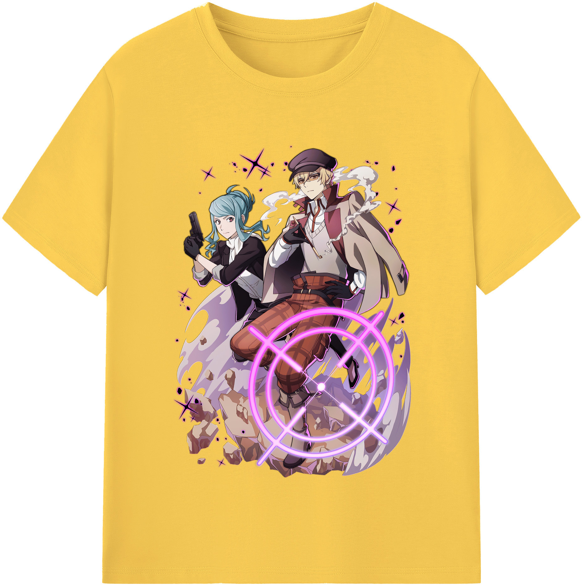 （画像用） 文豪ストレイドッグス Bungo Stray Dogs 綿100％半袖Tシャツ（フロントプリント）