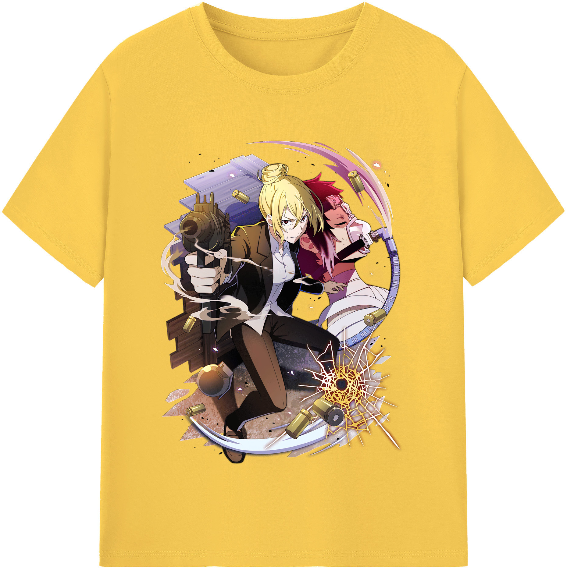 （画像用） 文豪ストレイドッグス Bungo Stray Dogs 綿100％半袖Tシャツ（フロントプリント）
