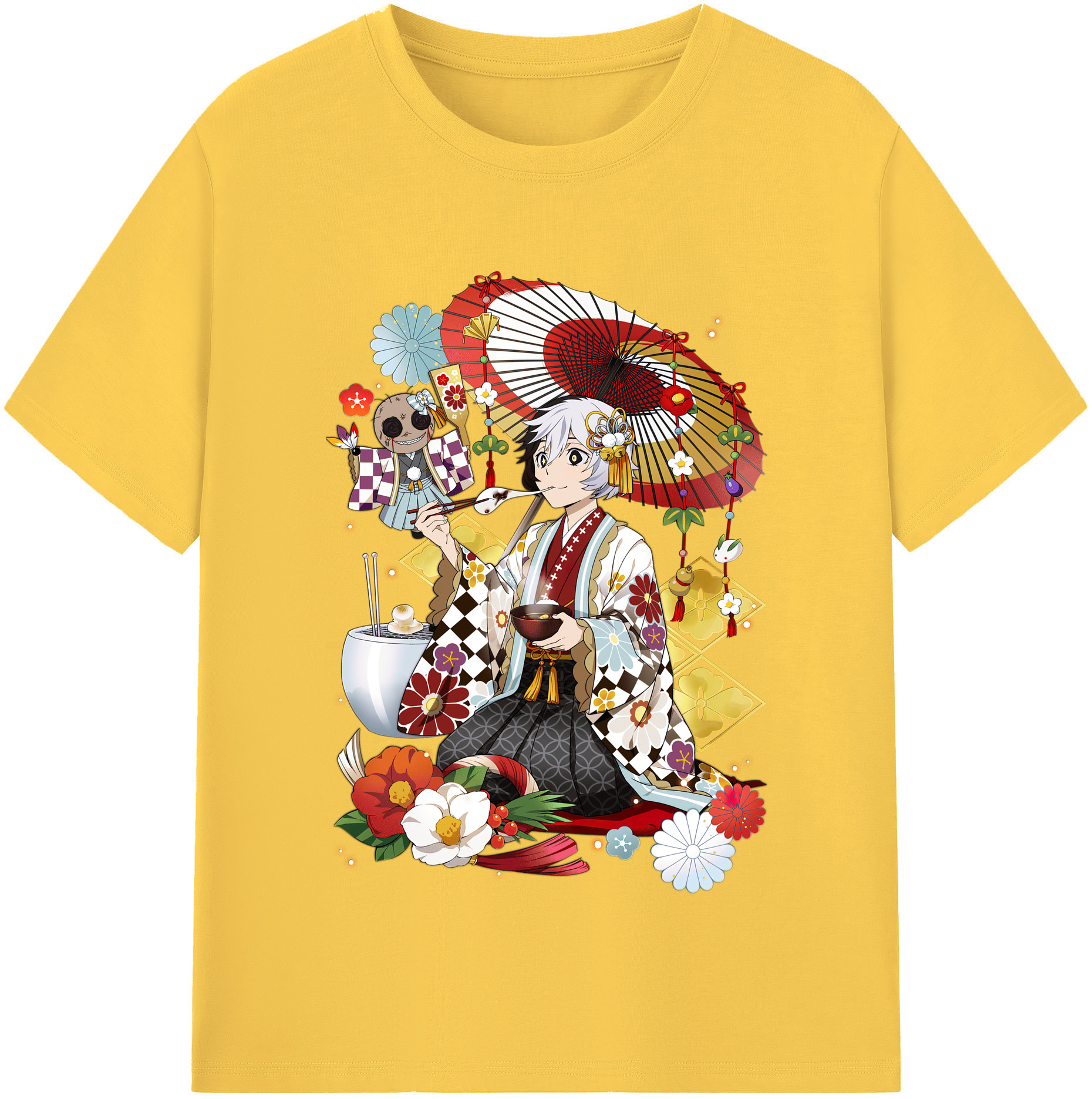 （画像用） 文豪ストレイドッグス Bungo Stray Dogs 綿100％半袖Tシャツ（フロントプリント）