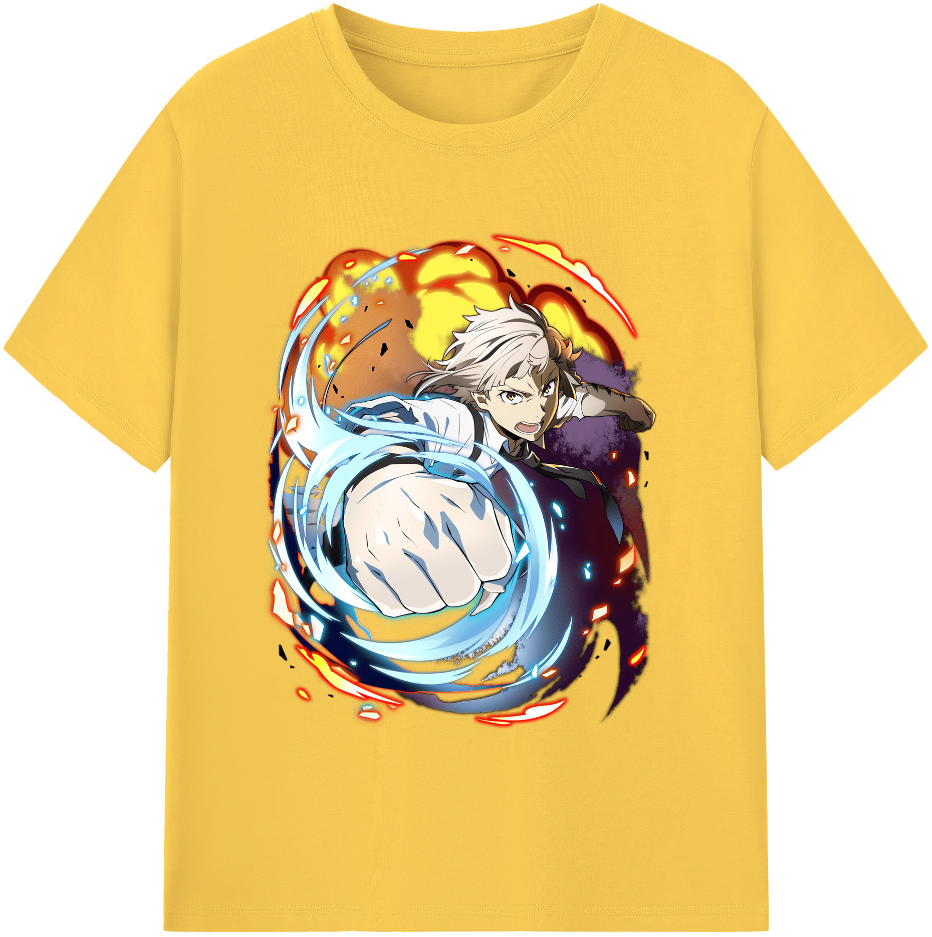 （画像用） 文豪ストレイドッグス Bungo Stray Dogs 綿100％半袖Tシャツ（フロントプリント）