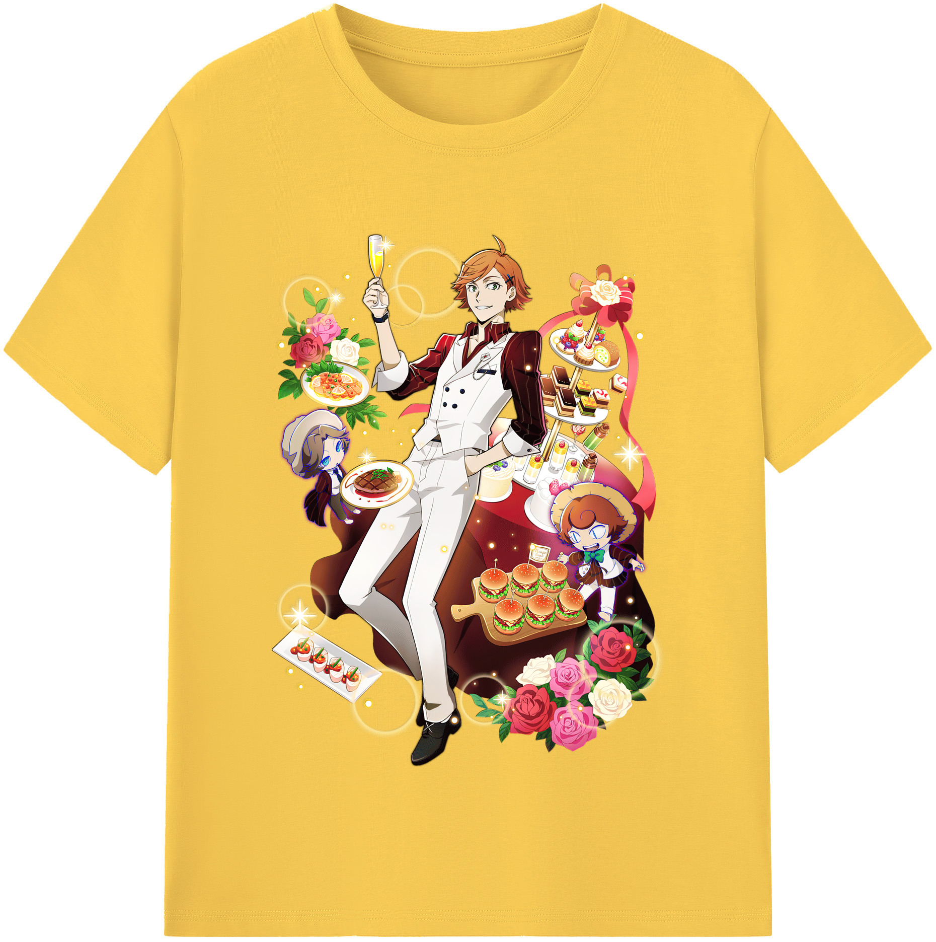 （画像用） 文豪ストレイドッグス Bungo Stray Dogs 綿100％半袖Tシャツ（フロントプリント）