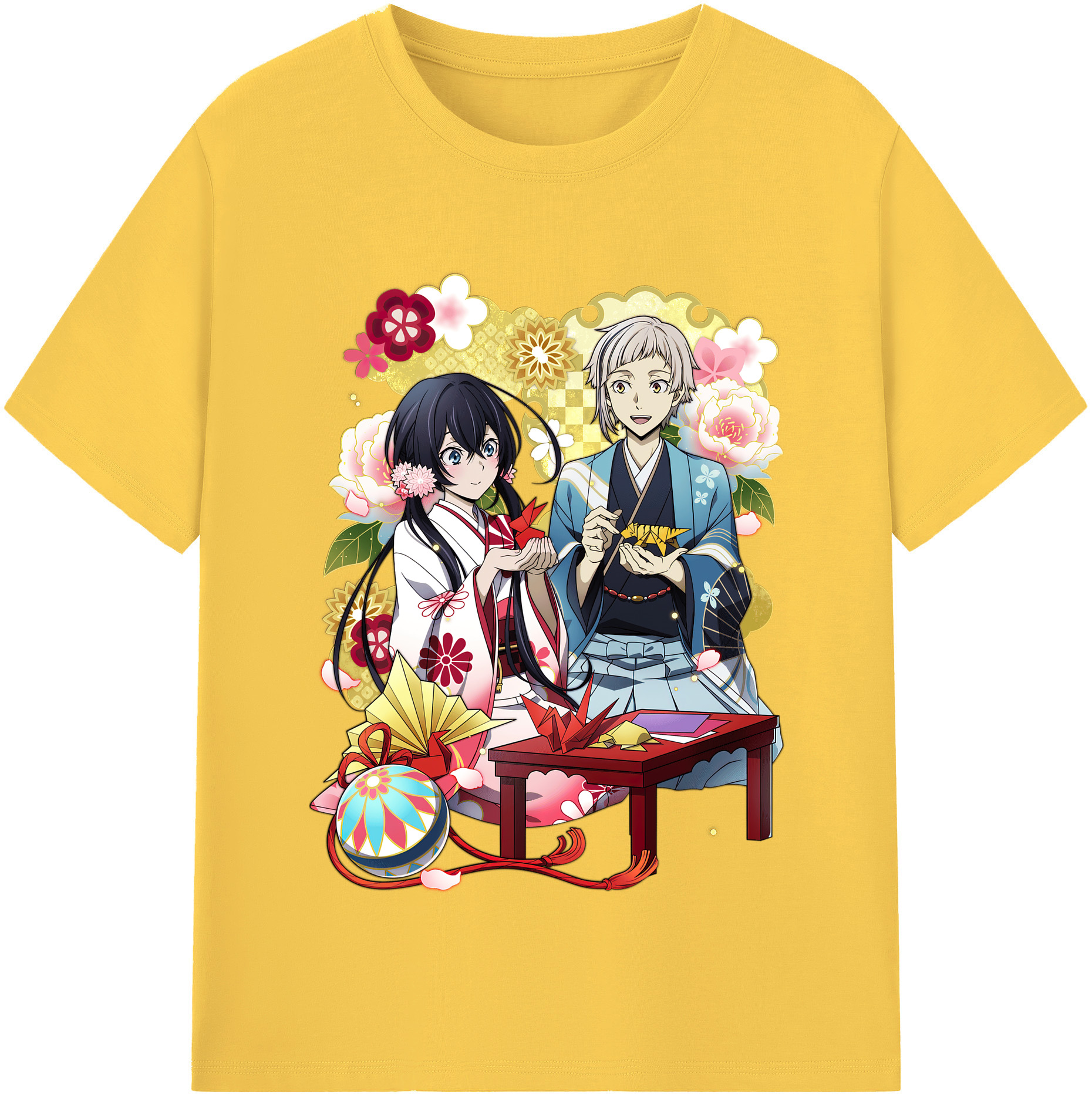 （画像用） 文豪ストレイドッグス Bungo Stray Dogs 綿100％半袖Tシャツ（フロントプリント）