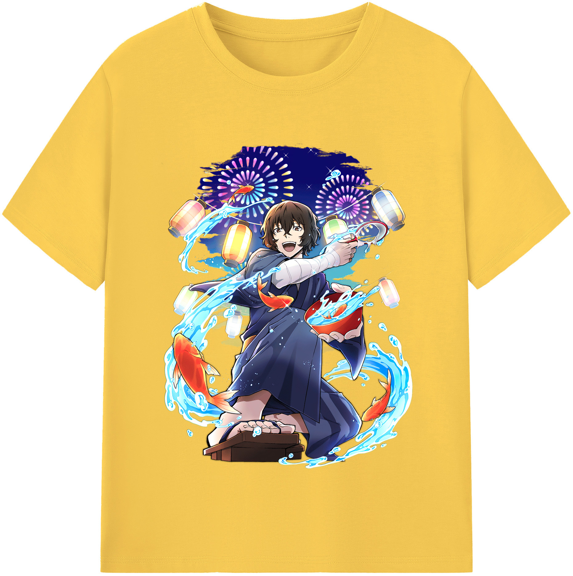 （画像用） 文豪ストレイドッグス Bungo Stray Dogs 綿100％半袖Tシャツ（フロントプリント）