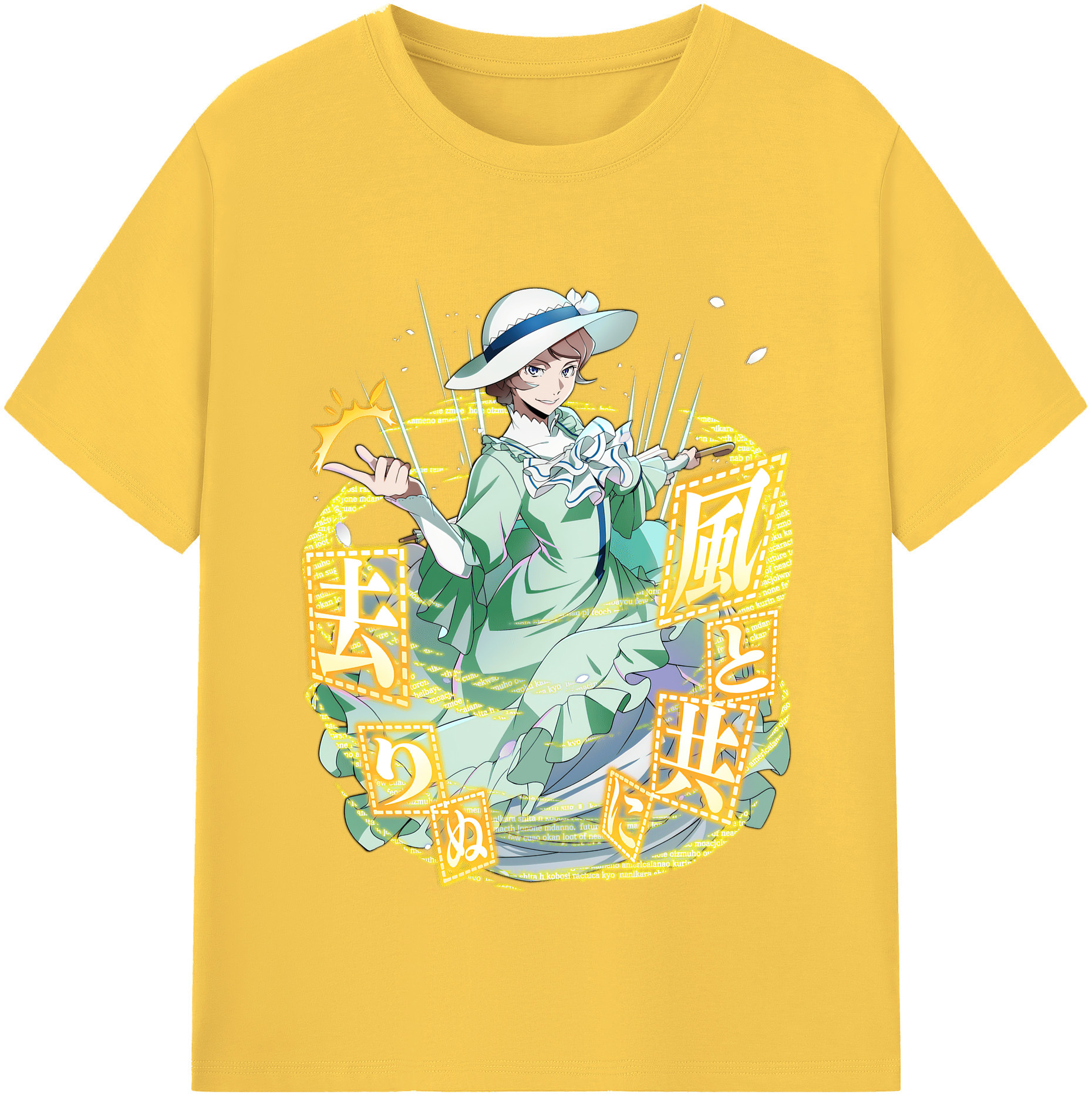 （画像用） 文豪ストレイドッグス Bungo Stray Dogs 綿100％半袖Tシャツ（フロントプリント）