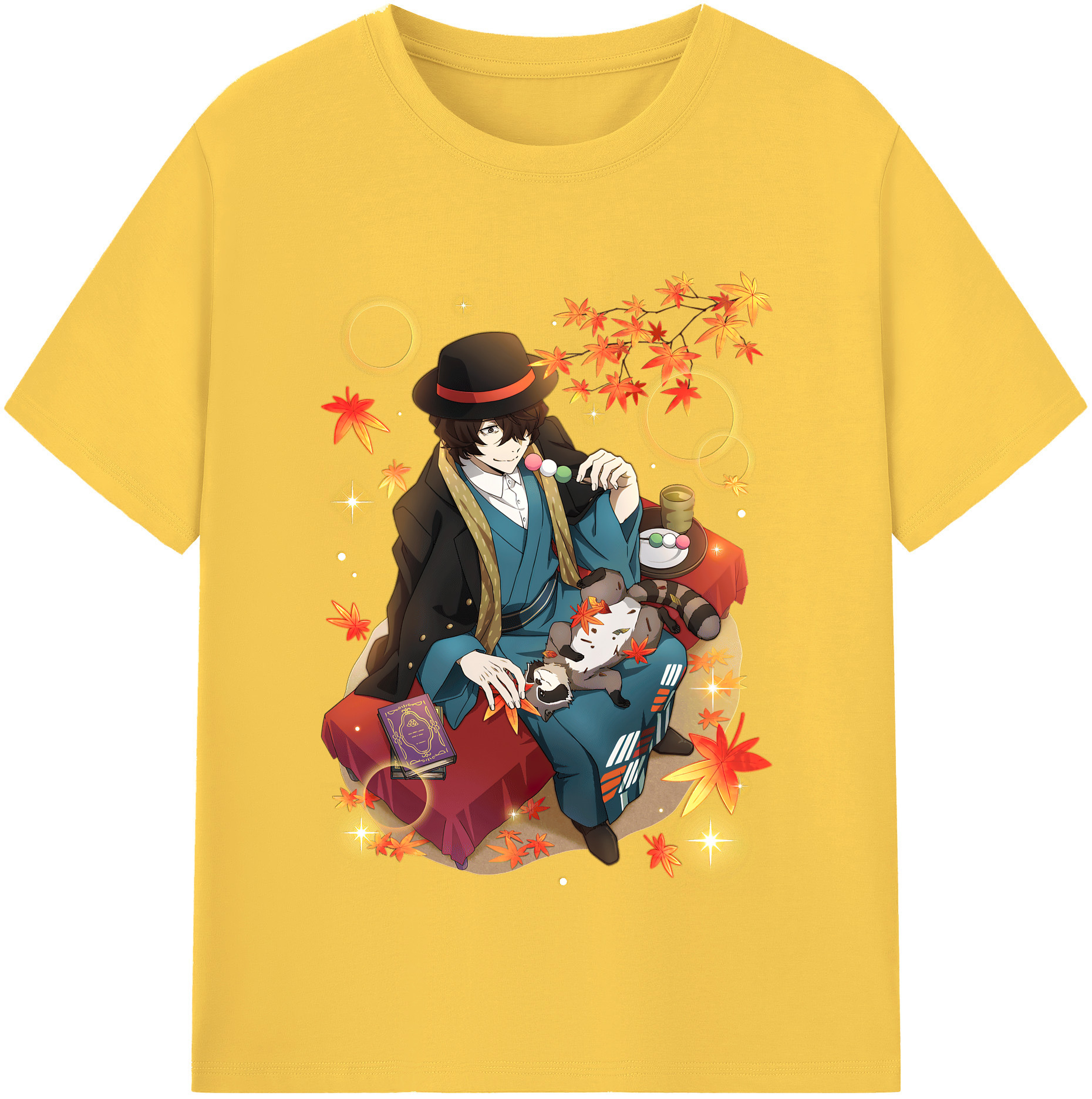（画像用） 文豪ストレイドッグス Bungo Stray Dogs 綿100％半袖Tシャツ（フロントプリント）