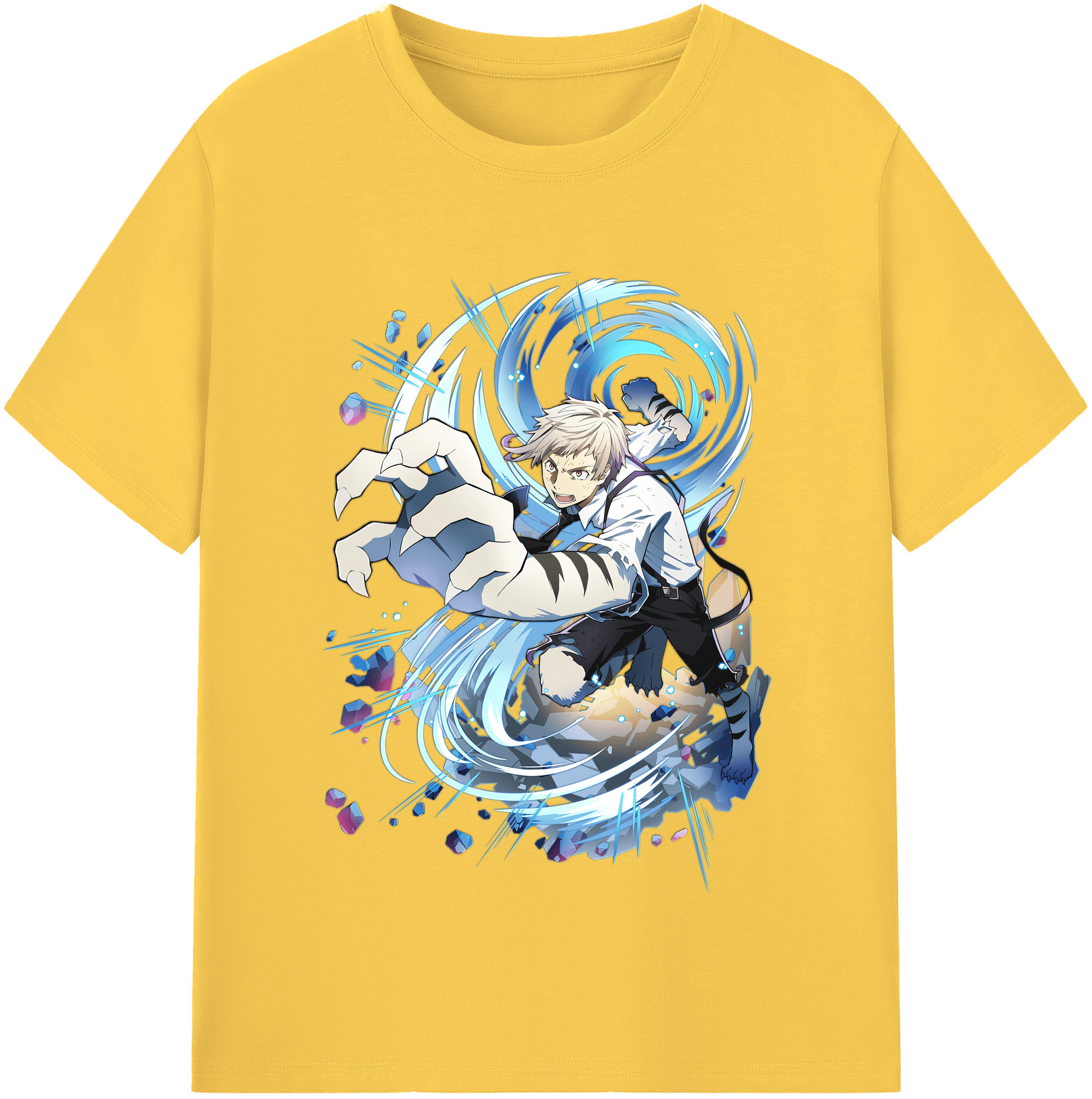 （画像用） 文豪ストレイドッグス Bungo Stray Dogs 綿100％半袖Tシャツ（フロントプリント）